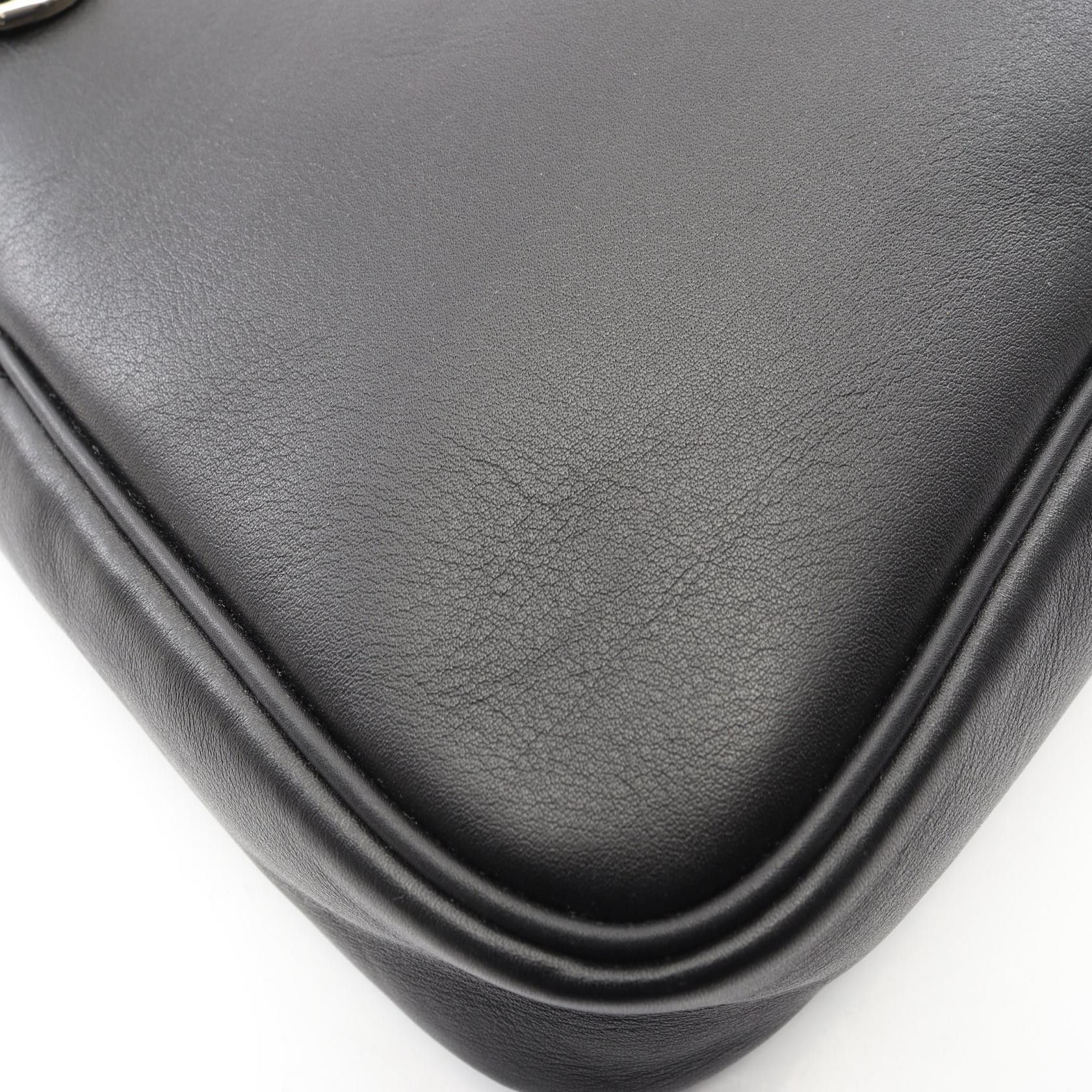 Gucci Gucci Gucci GG Emblem Leather Shoulder Bag Leather Shoulder Bag 815217 DUTY FREE for USA Size ONE SIZE - 6 Thumbnail
