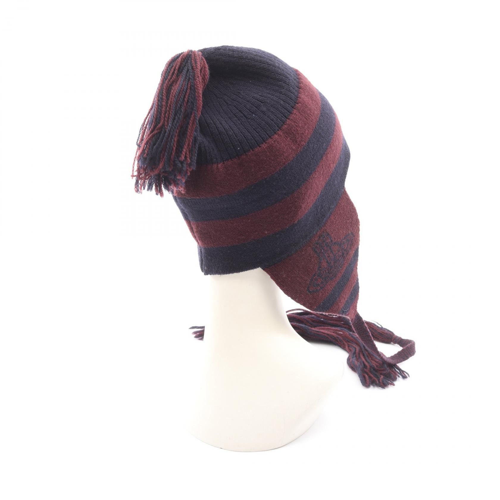 Vivienne Westwood Vivienne Westwood Vivienne Westwood Wool Knit Cap Textile Hats DUTY FREE for USA Size ONE SIZE - 2 Thumbnail