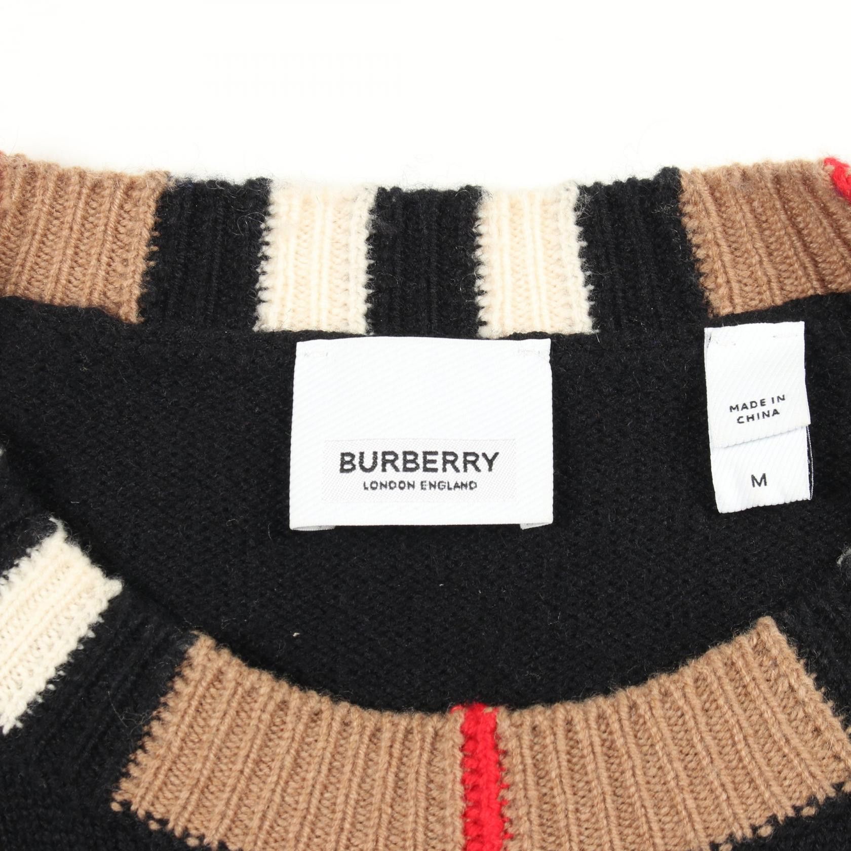 Burberry Burberry Burberry Icon Stripe Wool Cashmere Knitwear Textile Tops 8091039 DUTY FREE for USA Size ONE SIZE - 3 Thumbnail