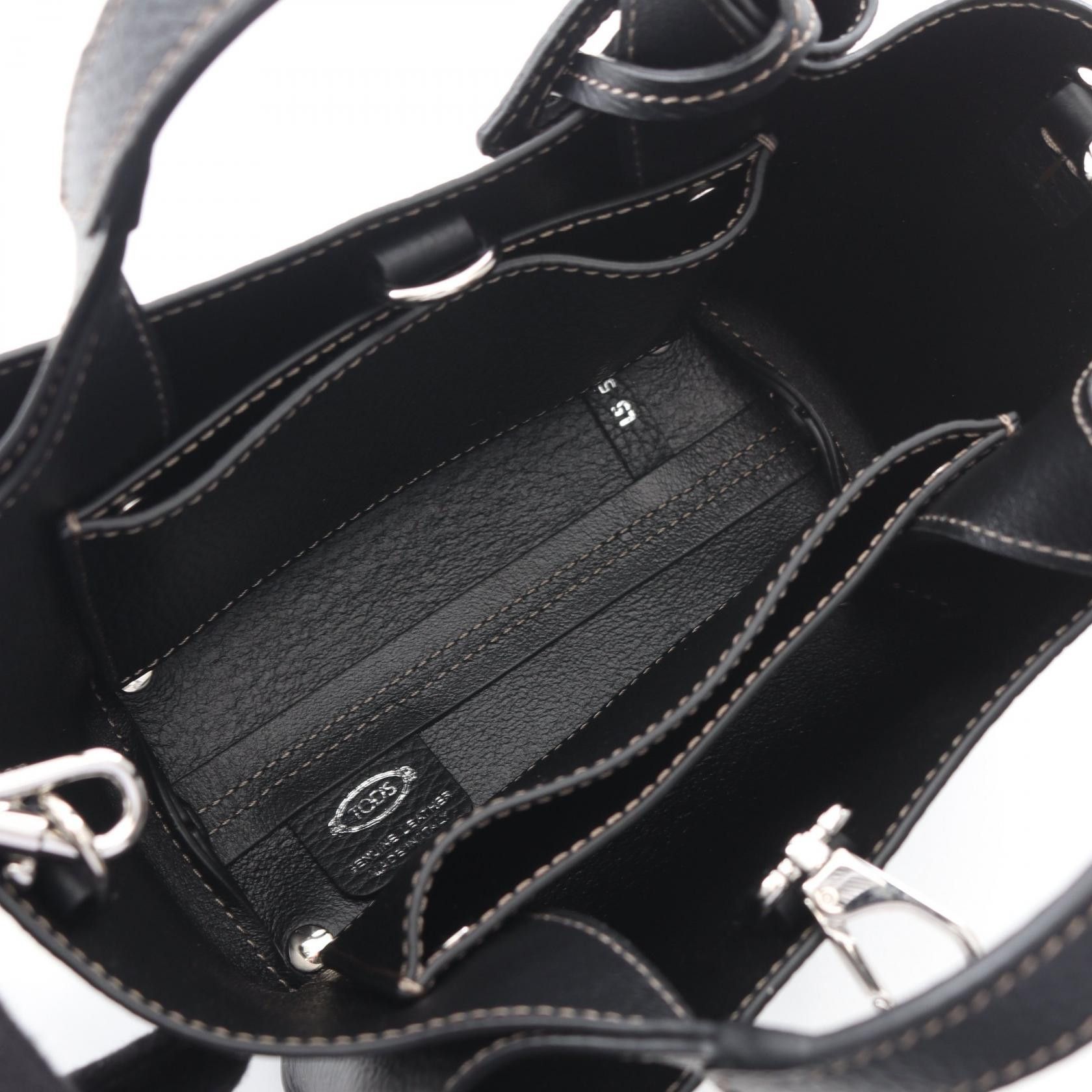 Tod's Tod's Tod's T Timeless Leather Handbag Leather Handbag XBWAPAFL000QRIB999 DUTY FREE for USA Size ONE SIZE - 3 Thumbnail