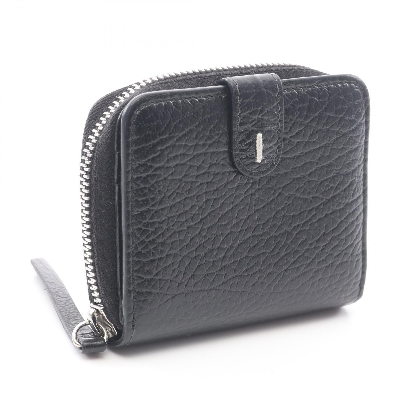 Maison Margiela Maison Margiela Maison Margiela Round Leather Wallet Leather Short Wallet S56UI0012 DUTY FREE for USA Size ONE SIZE - 2 Thumbnail