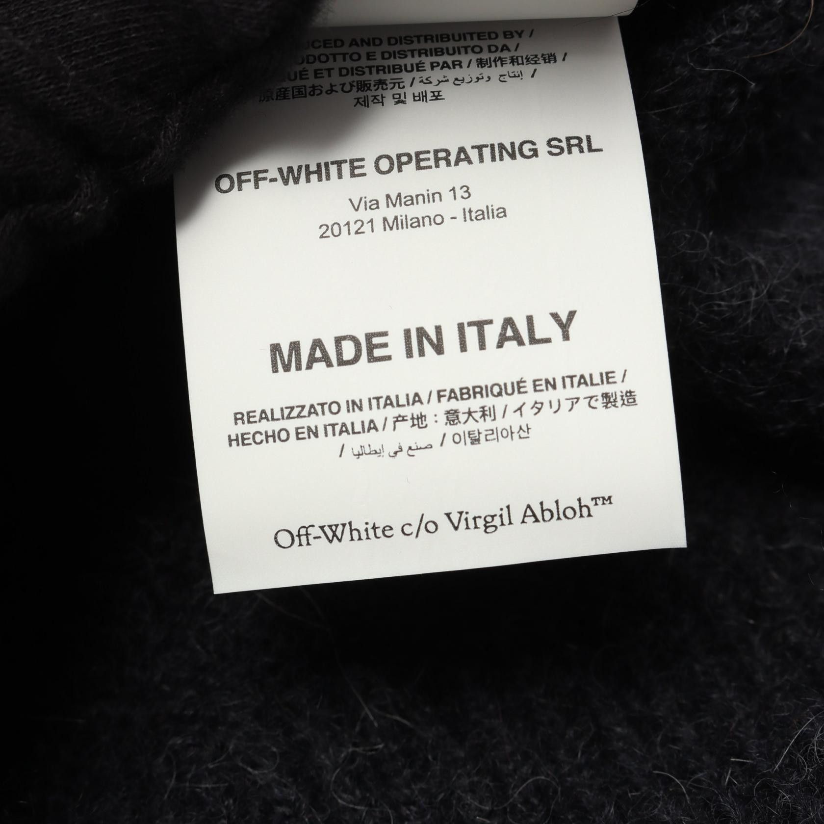 Off-White Off-White Off-White Arrow Alpaca Mohair Knitwear Textile Tops DUTY FREE for USA Size ONE SIZE - 5 Thumbnail