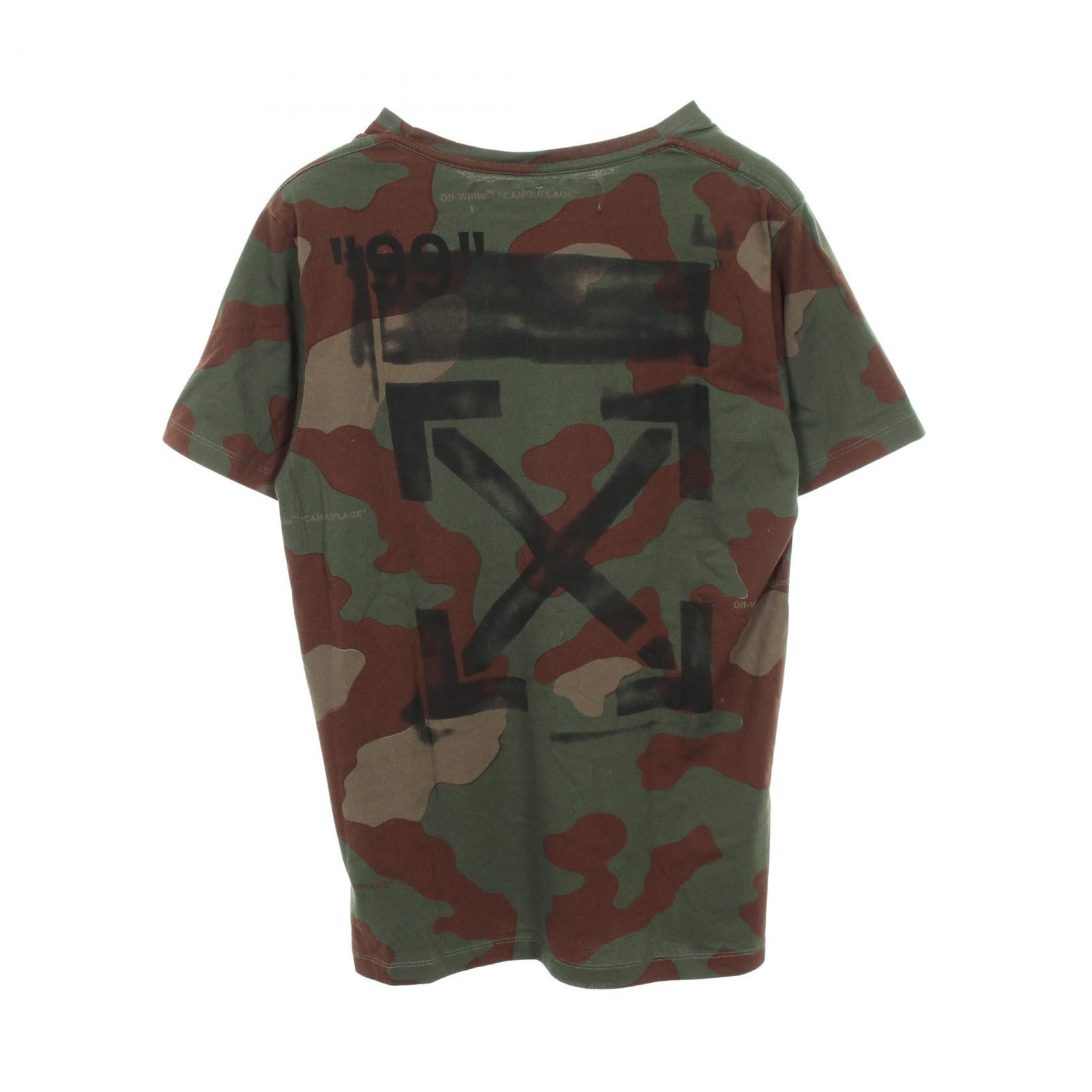 Off-White Off-White OFF-WHITE IMPRESSIONISM Cotton T-shirt Textile T-Shirts OMAA027R19185016 DUTY FREE for USA Size ONE SIZE - 2 Thumbnail