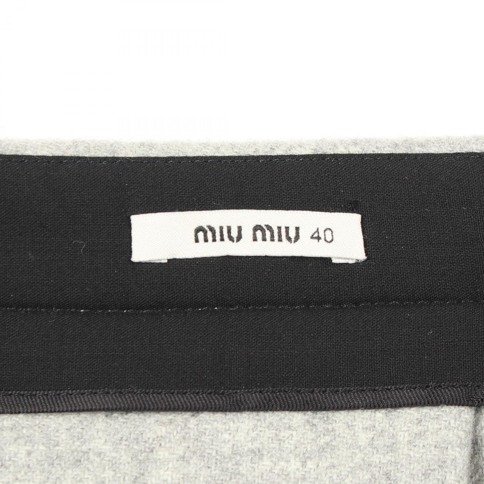 Miu Miu Miu Miu Miu Miu Pleated Wool Mini Skirt Textile Skirts MG720 DUTY FREE for USA Size ONE SIZE - 3 Thumbnail