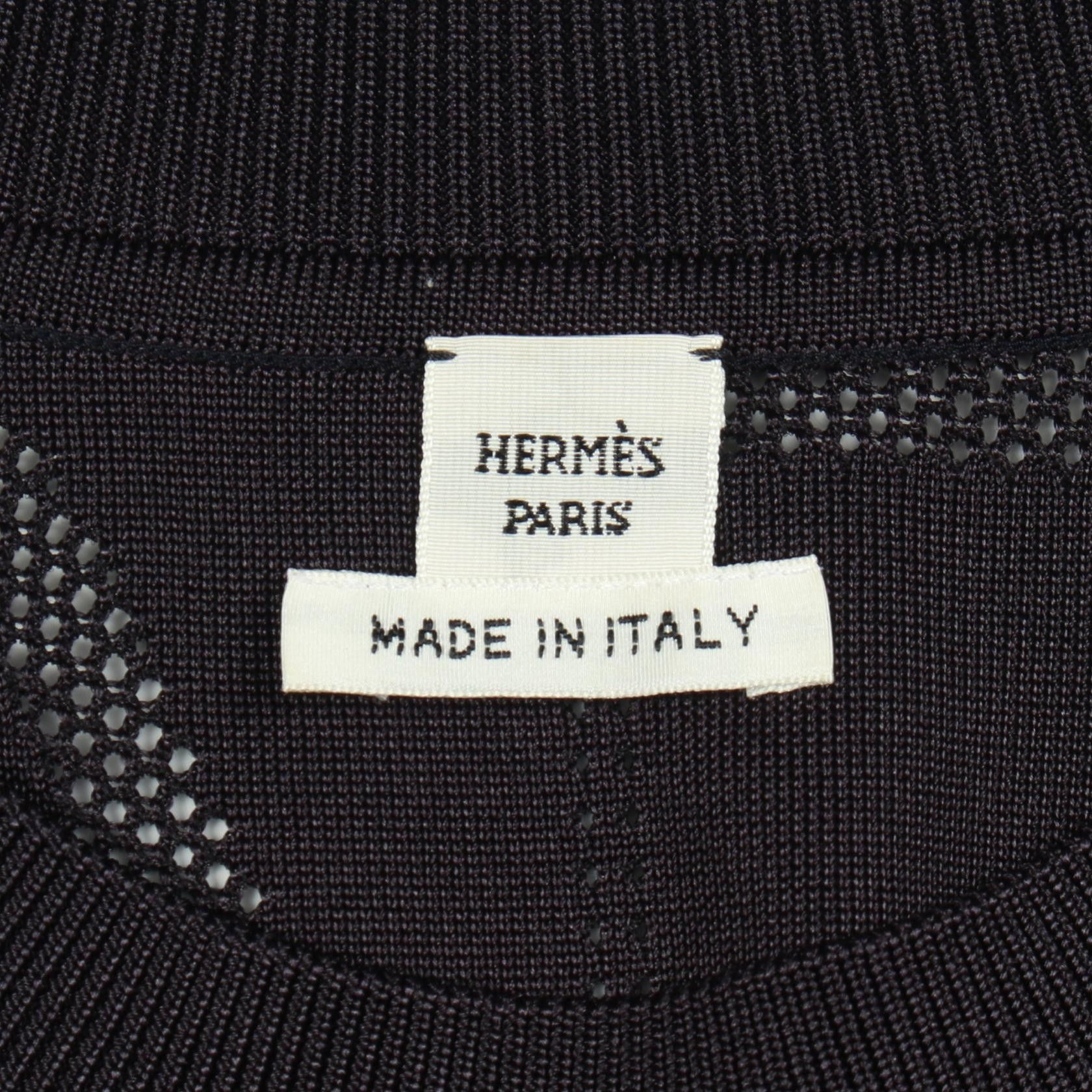 Hermes Hermes Hermes En Desordre Finesse Silk Knit Top Textile Tops DUTY FREE for USA Size ONE SIZE - 3 Thumbnail