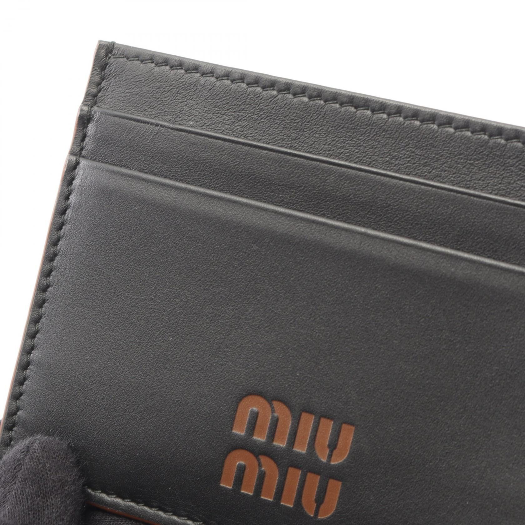 Miu Miu Miu Miu Miu Miu FINE CALF LOGO leather card case Leather Card Case 5MC076 DUTY FREE for USA Size ONE SIZE - 5 Thumbnail