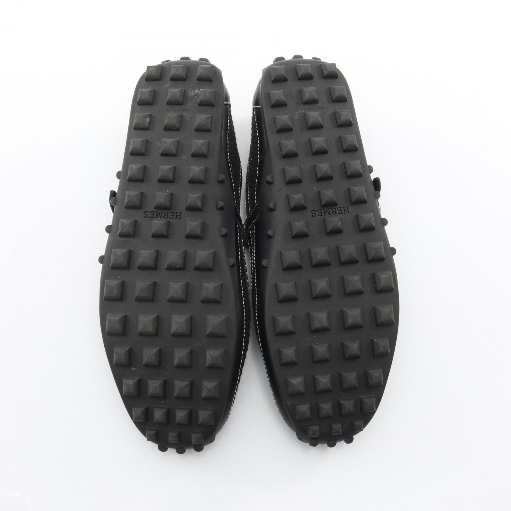 Hermes Hermes Hermes Kithou Leather Fabric Pumps Leather Shoes DUTY FREE for USA Size ONE SIZE - 4 Thumbnail