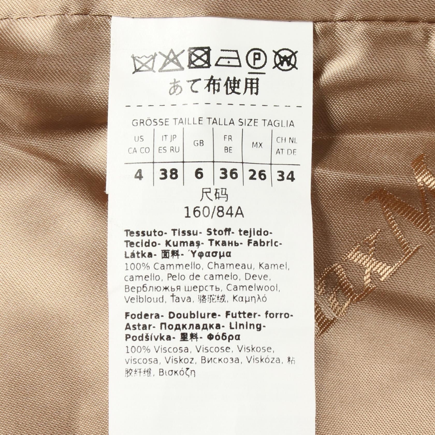 Max Mara Max Mara Max Mara MANUELA Camel Coat Textile Outerwear MANUELA DUTY FREE for USA Size ONE SIZE - 4 Thumbnail