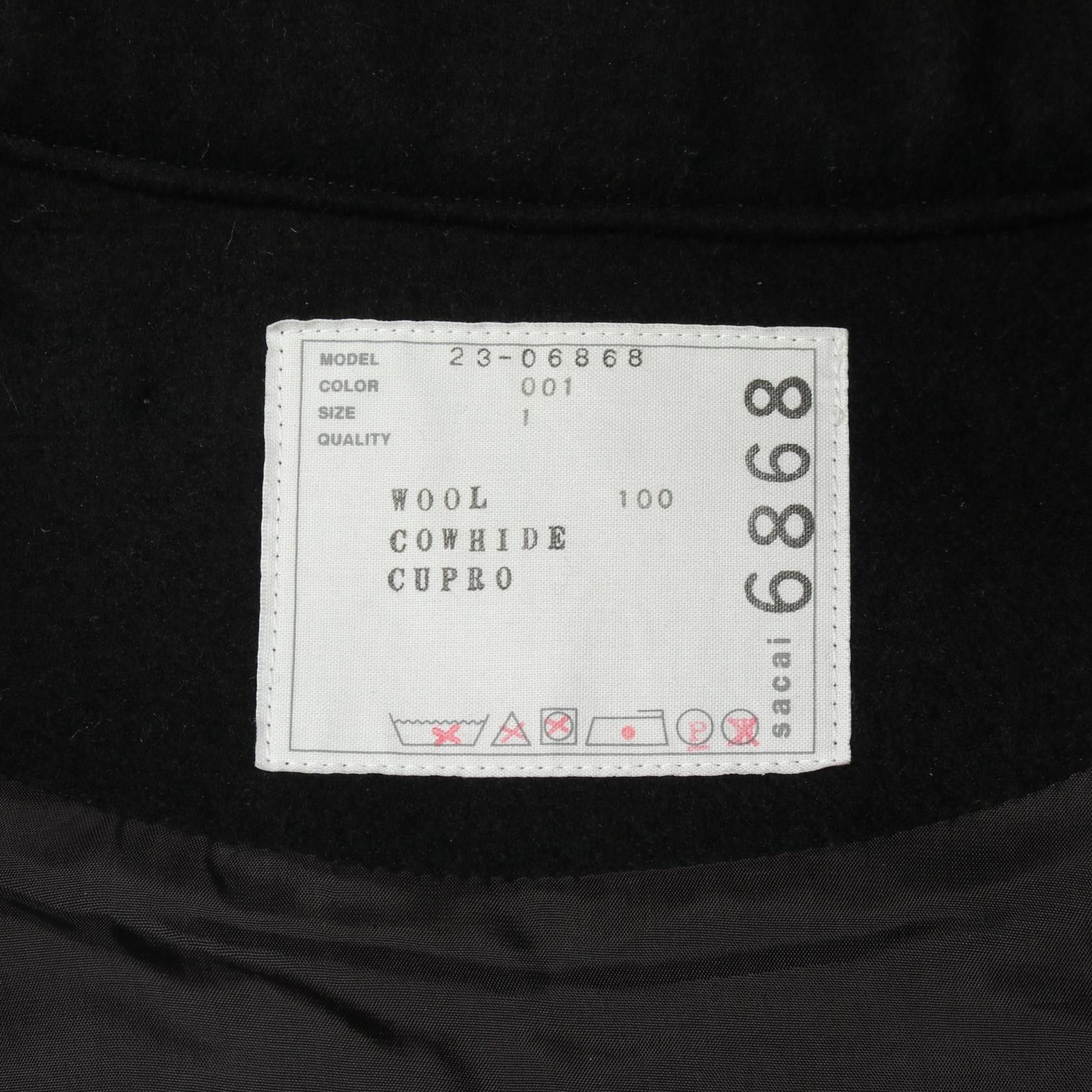 Sacai Sacai Sacai Wool Nylon Coat Textile Outerwear 23-06868 DUTY FREE for USA Size ONE SIZE - 4 Thumbnail