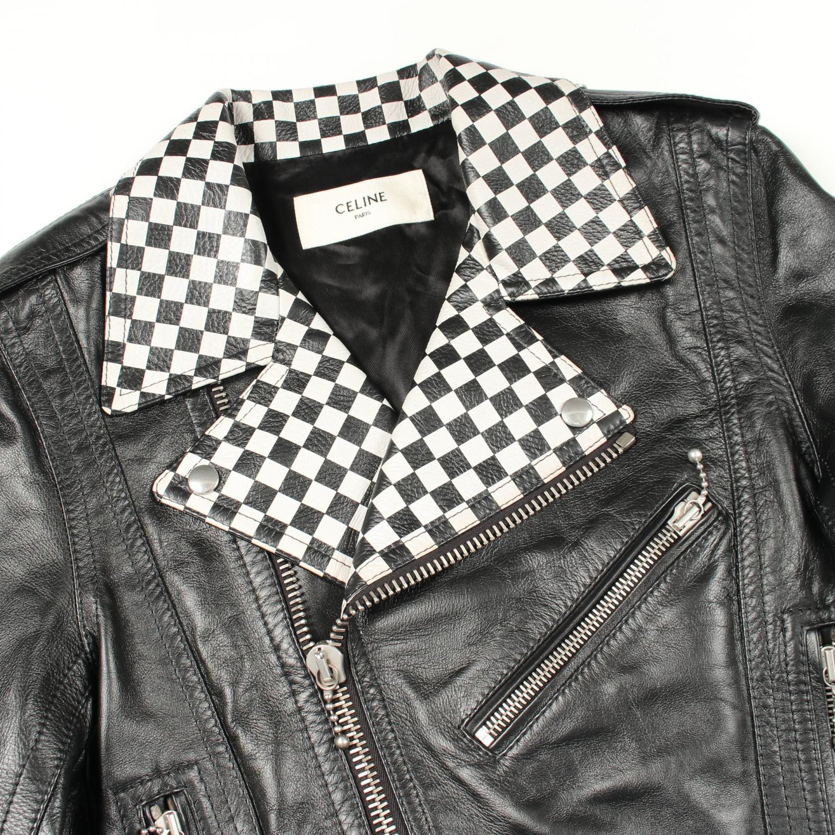 Celine Celine CELINE Leather Riders Jacket Leather Outerwear 2E350599E DUTY FREE for USA Size ONE SIZE - 9 Thumbnail