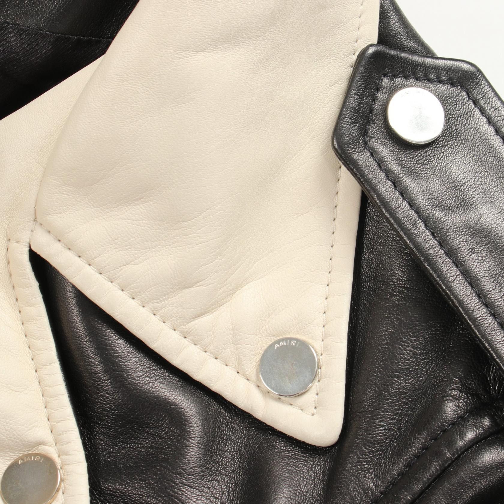 Amiri Amiri Amiri Leather Rider Jacket Leather Outerwear DUTY FREE for USA Size ONE SIZE - 6 Thumbnail