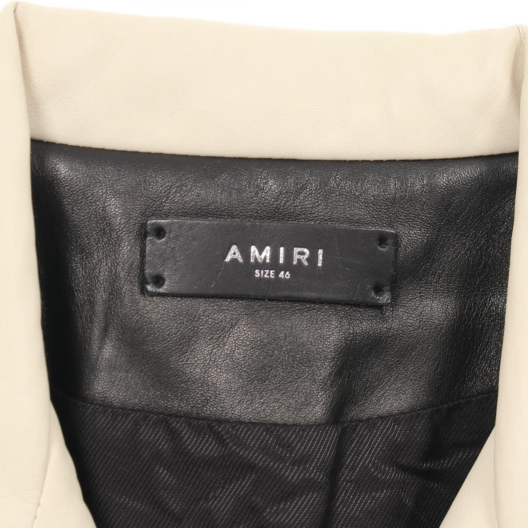 Amiri Amiri Amiri Leather Rider Jacket Leather Outerwear DUTY FREE for USA Size ONE SIZE - 3 Thumbnail