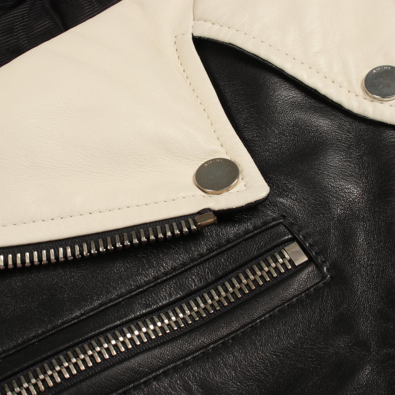 Amiri Amiri Amiri Leather Rider Jacket Leather Outerwear DUTY FREE for USA Size ONE SIZE - 8 Thumbnail
