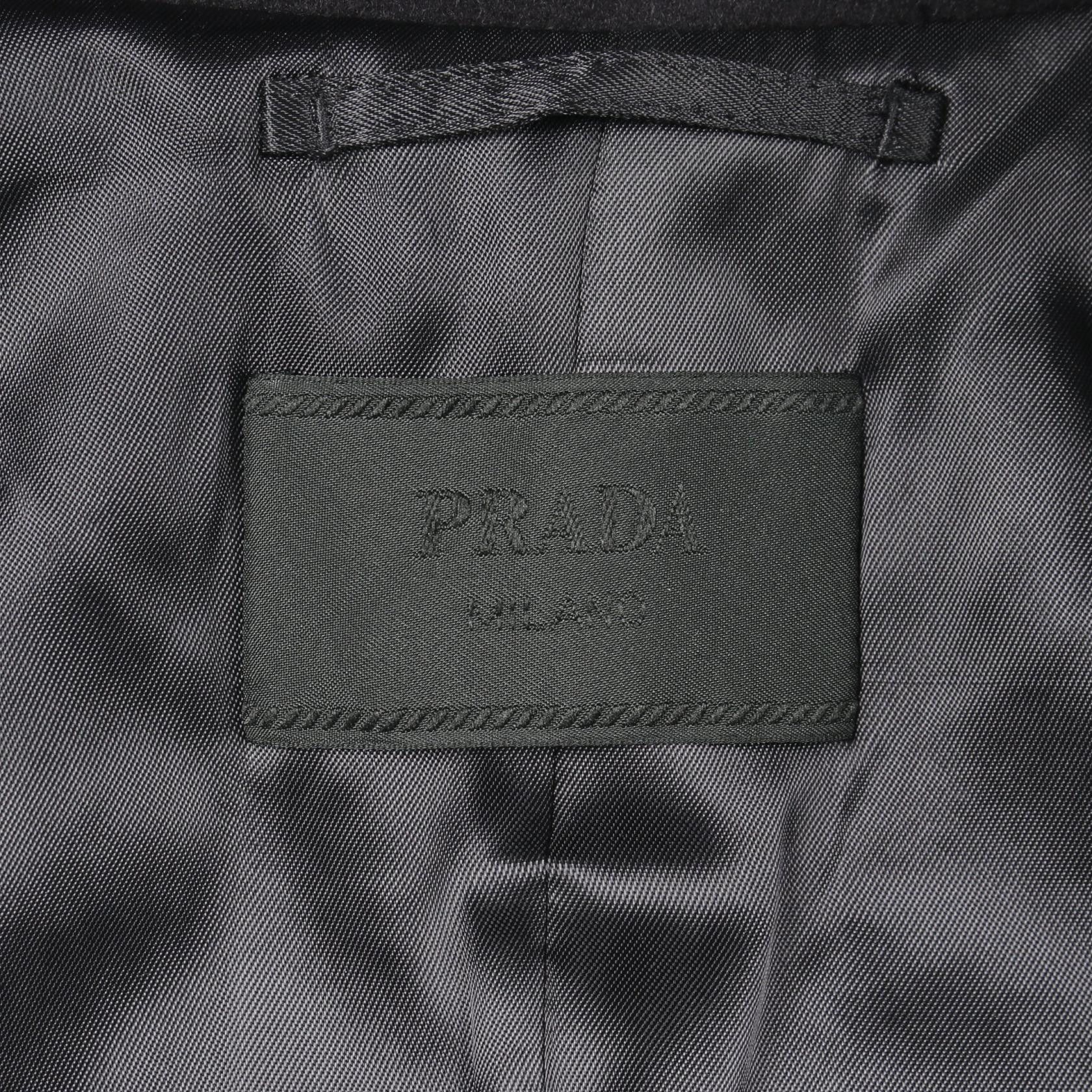 Prada Prada Prada Wool Coat Textile Outerwear UGW658 DUTY FREE for USA Size ONE SIZE - 3 Thumbnail