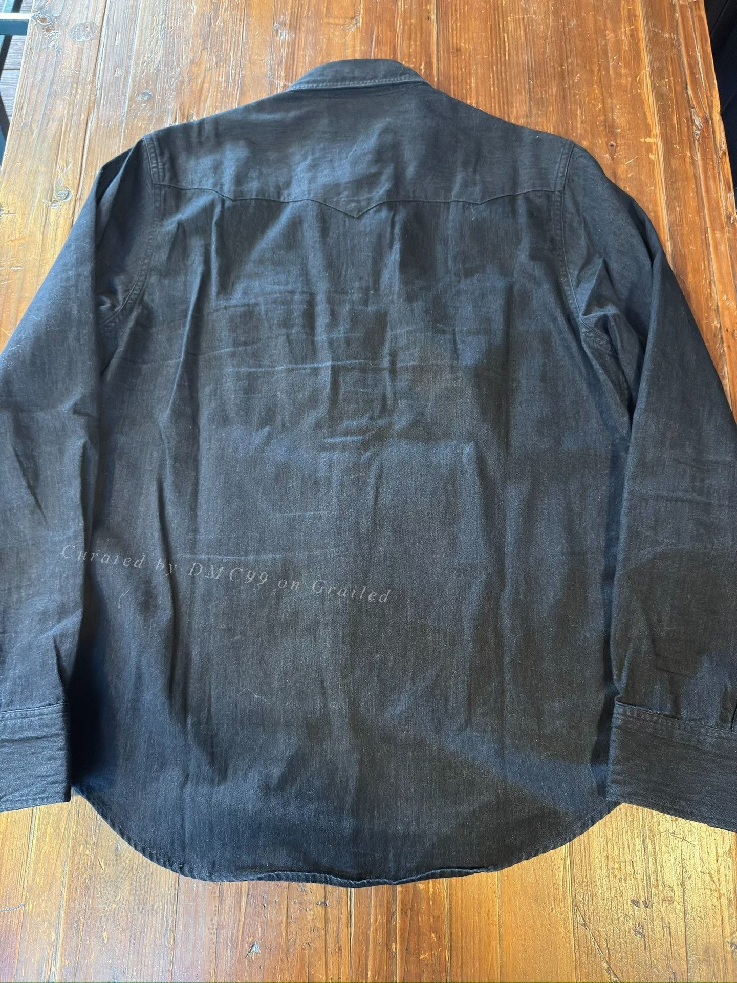 RRL Ralph Lauren RRL Ralph Lauren Black Denim Shirt Size US M / EU 48-50 / 2 - 2 Thumbnail