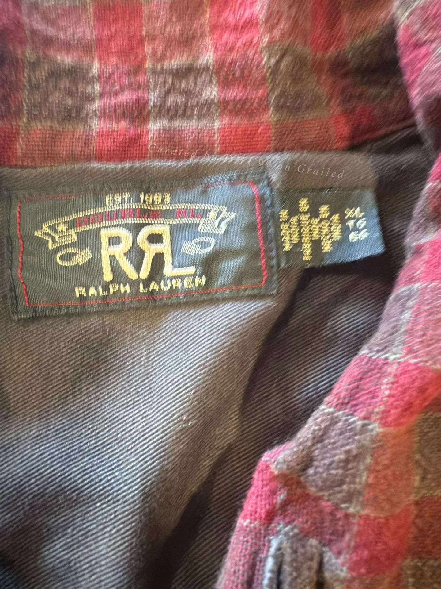 RRL Ralph Lauren RRL Ralph Lauren Red Gray Plaid Work Jacket Size US XL / EU 56 / 4 - 3 Thumbnail