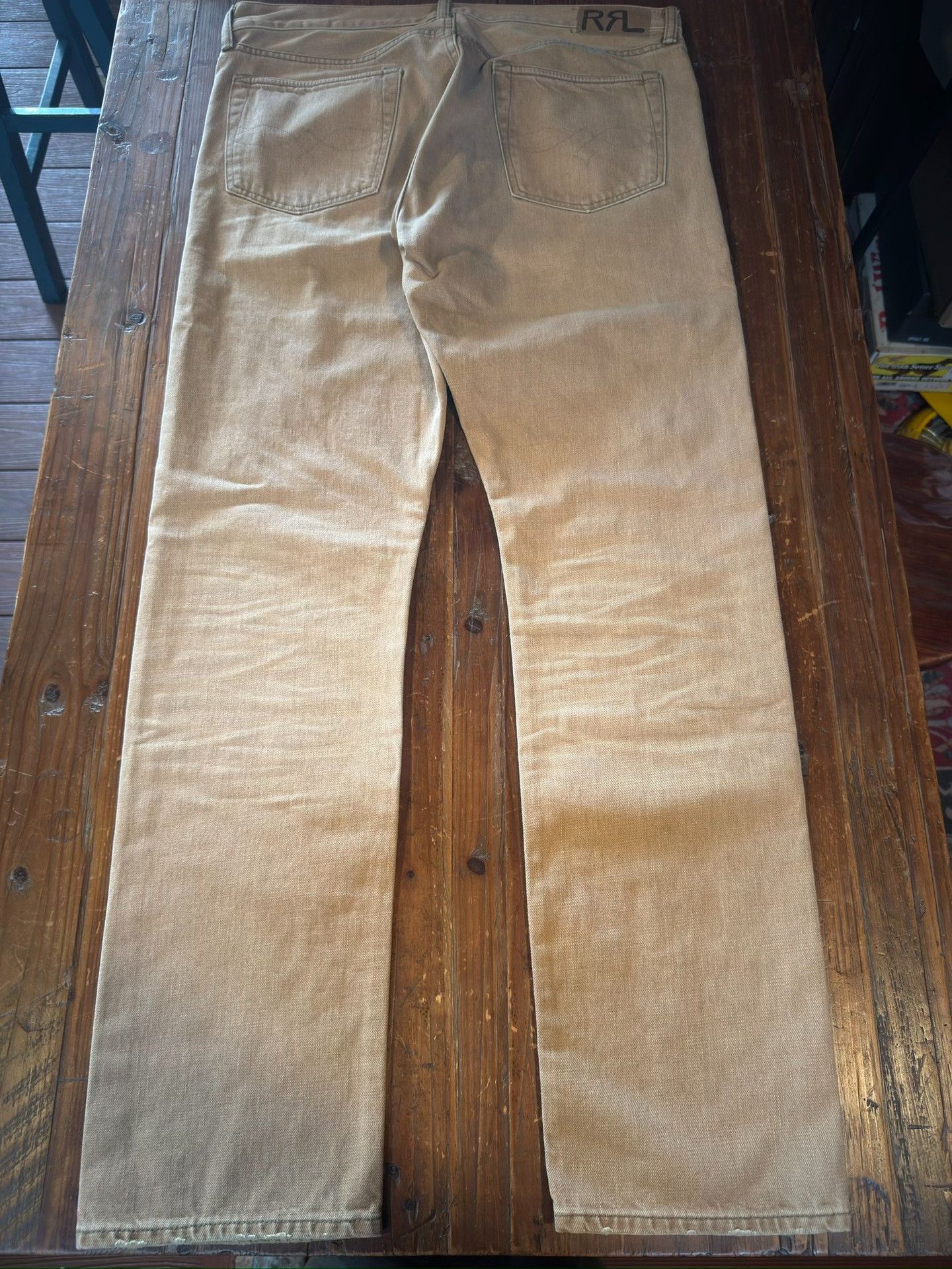 RRL Ralph Lauren RRL Beige Work Pants 36x32 Size US 36 / EU 52 - 2 Thumbnail