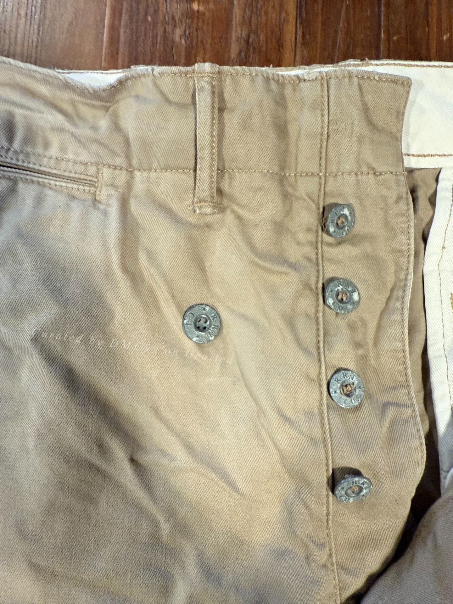 RRL Ralph Lauren RRL Beige Khaki Officer Pants Size US 30 / EU 46 - 4 Thumbnail