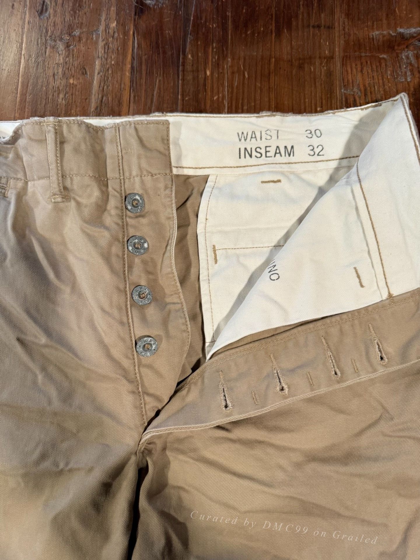 RRL Ralph Lauren RRL Beige Khaki Officer Pants Size US 30 / EU 46 - 3 Thumbnail