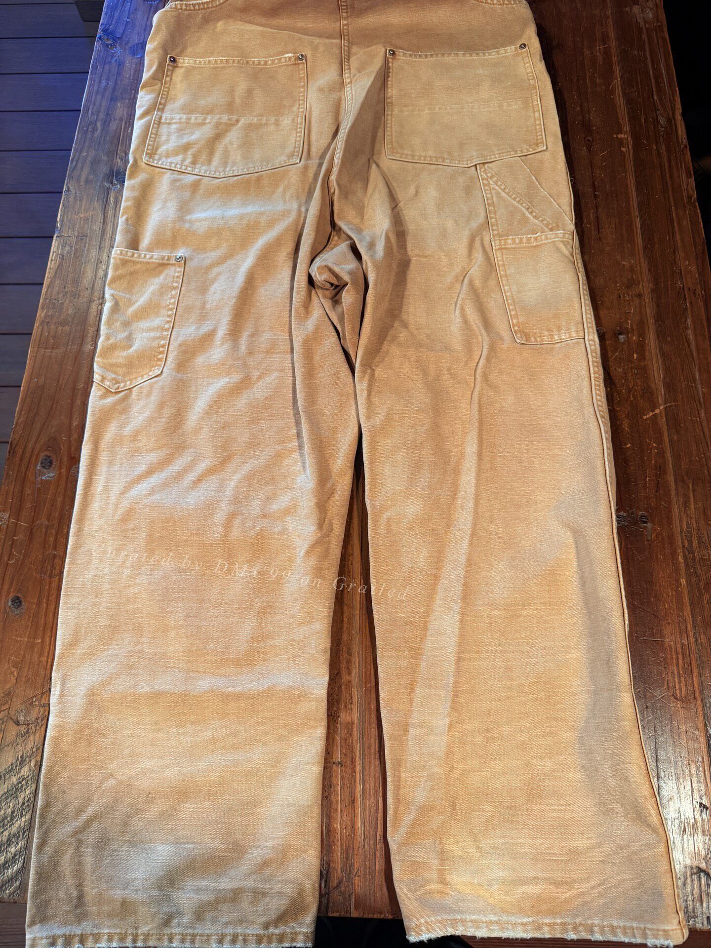 RRL Ralph Lauren RRL Khaki Cargo Overalls Size US 32 / EU 48 - 2 Thumbnail