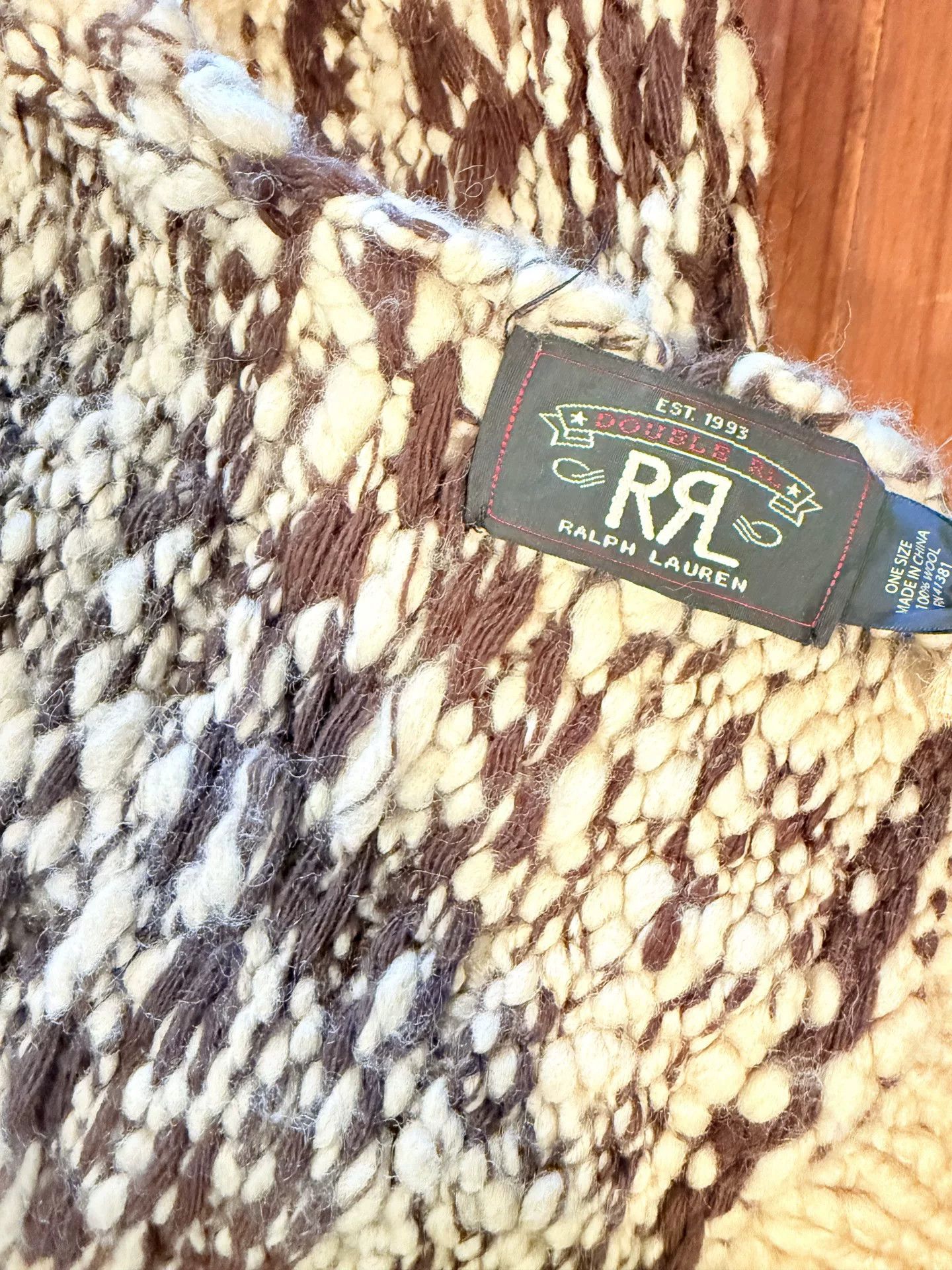 RRL Ralph Lauren RRL Ralph Lauren Wool Scarf Size ONE SIZE - 2 Thumbnail