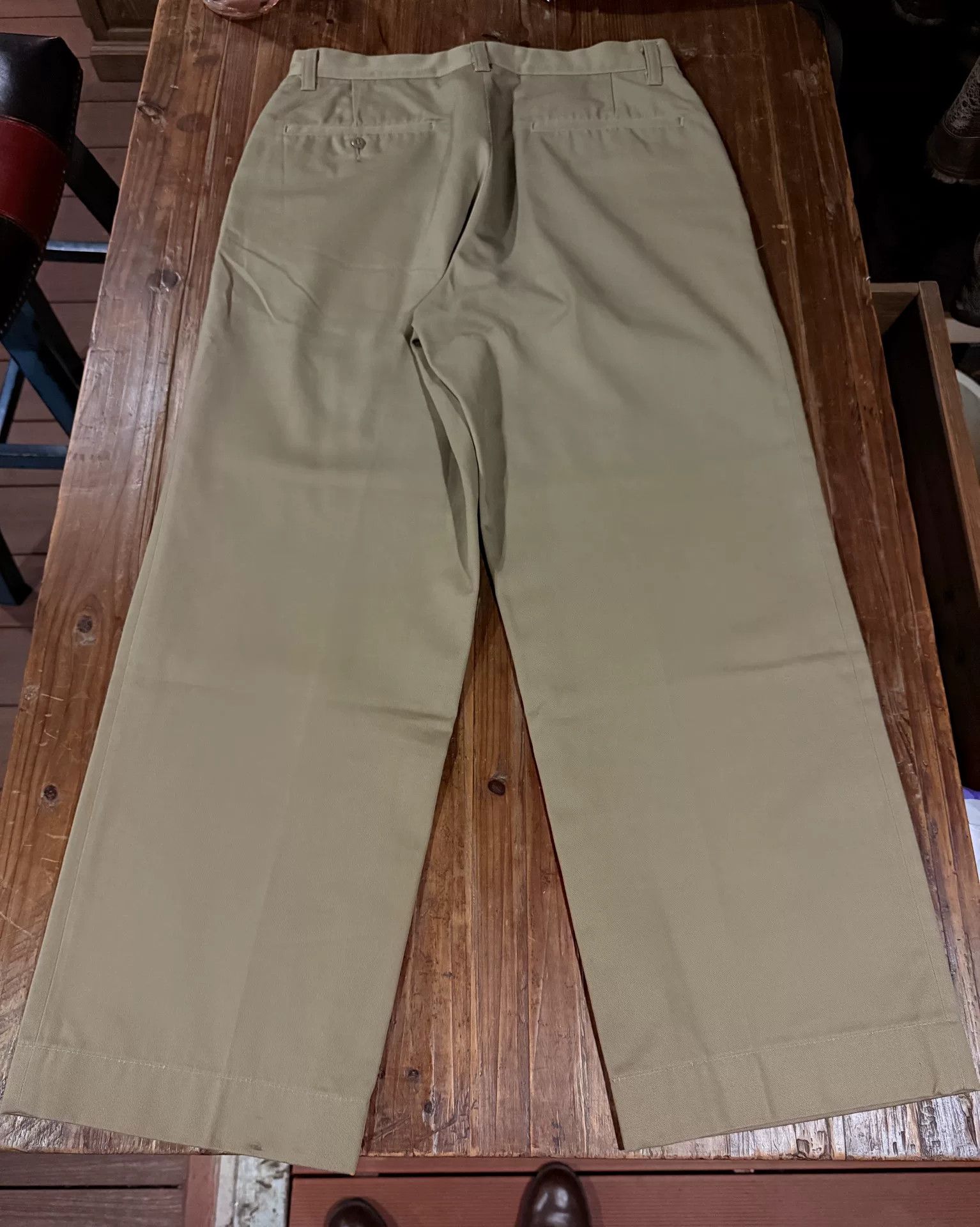 At Last & Co ATLAST & CO Khaki Casual Pants Size US 34 / EU 50 - 2 Thumbnail