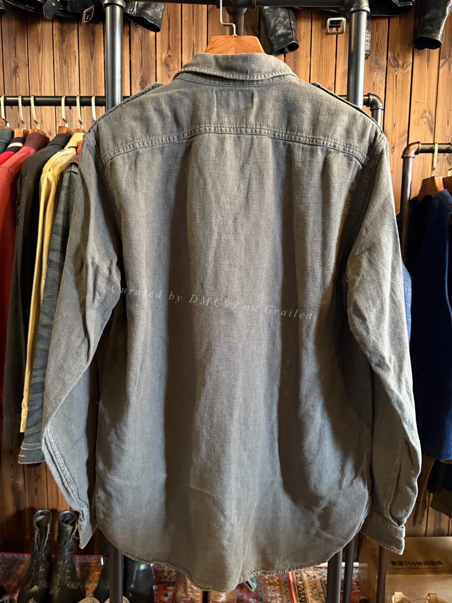 RRL Ralph Lauren RRL Military Green Work Shirt Size US L / EU 52-54 / 3 - 2 Thumbnail