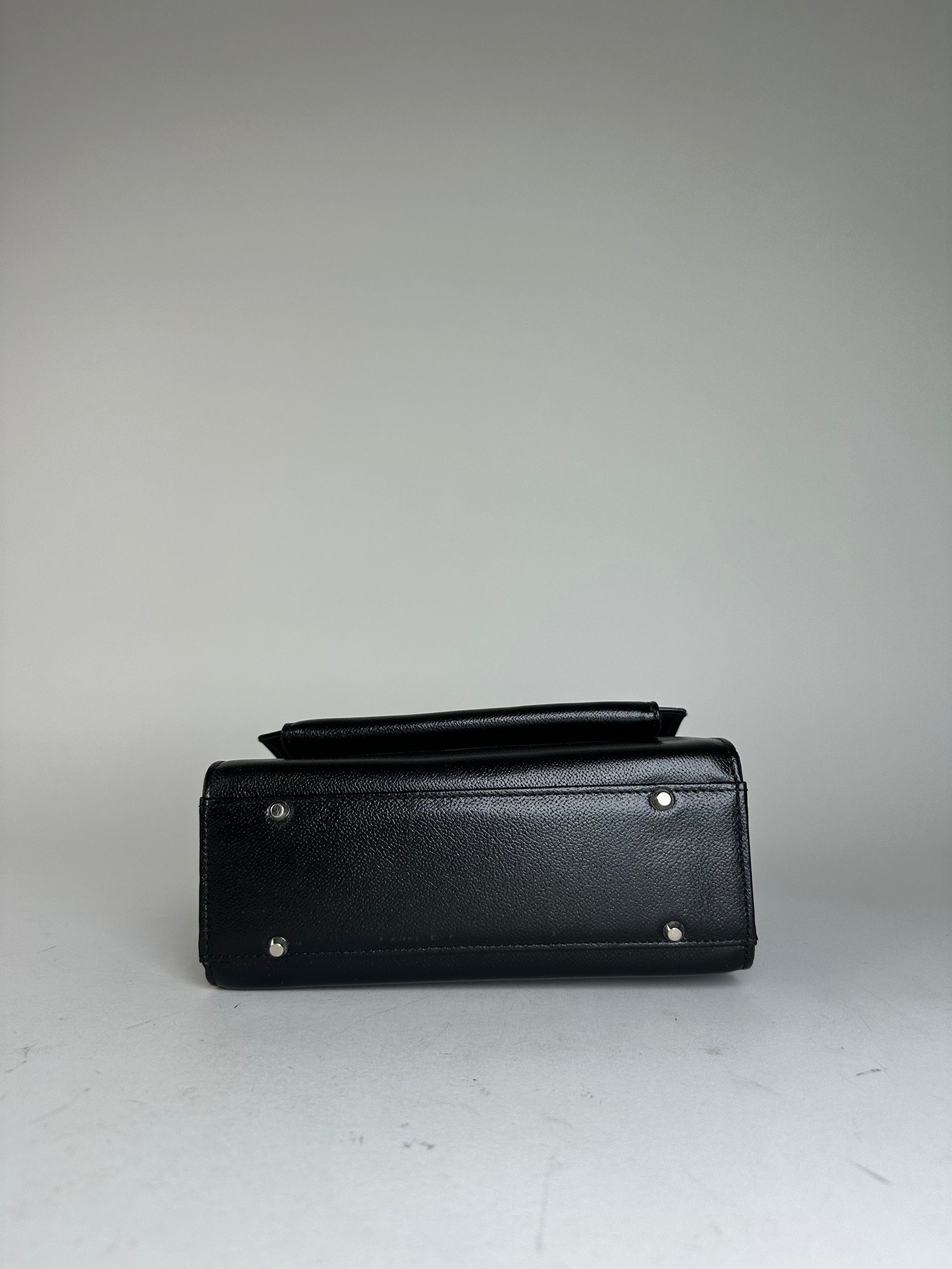 Courreges Vintage Courrèges Top Handle Bag Leather Black Size ONE SIZE - 7 Thumbnail