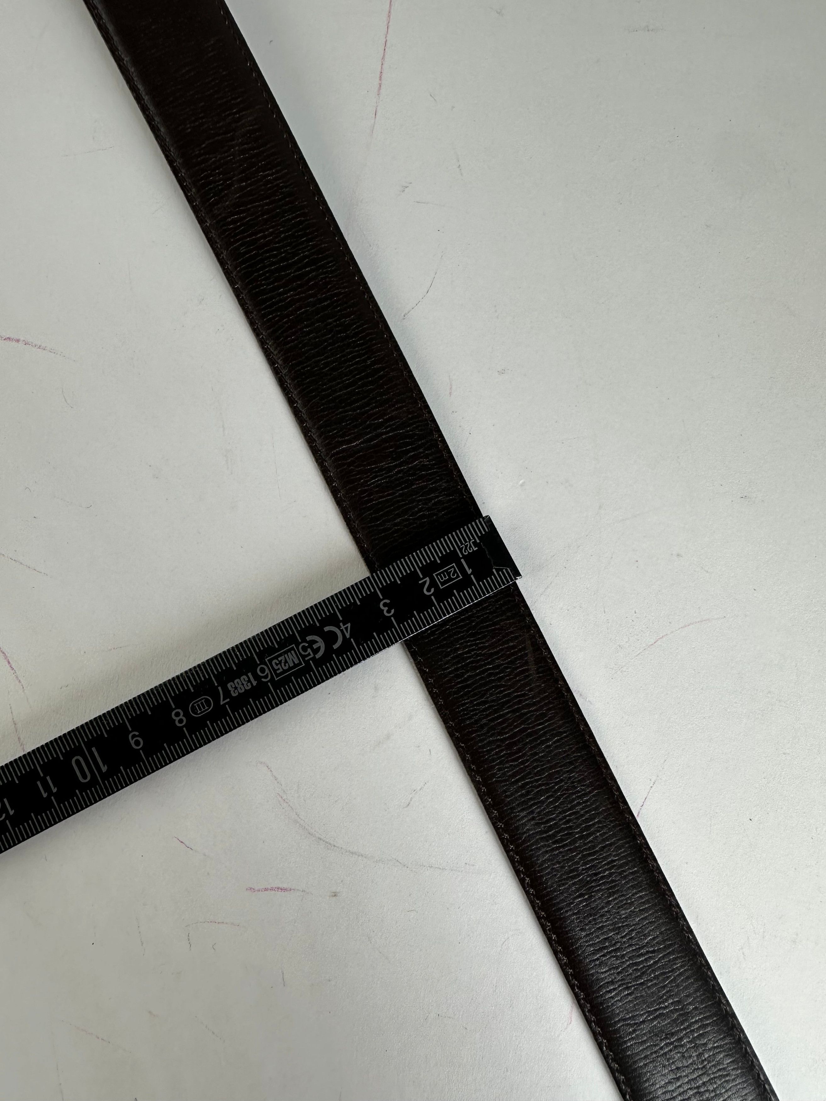 Gucci Vintage GG Leather Belt Brown Size ONE SIZE - 7 Thumbnail