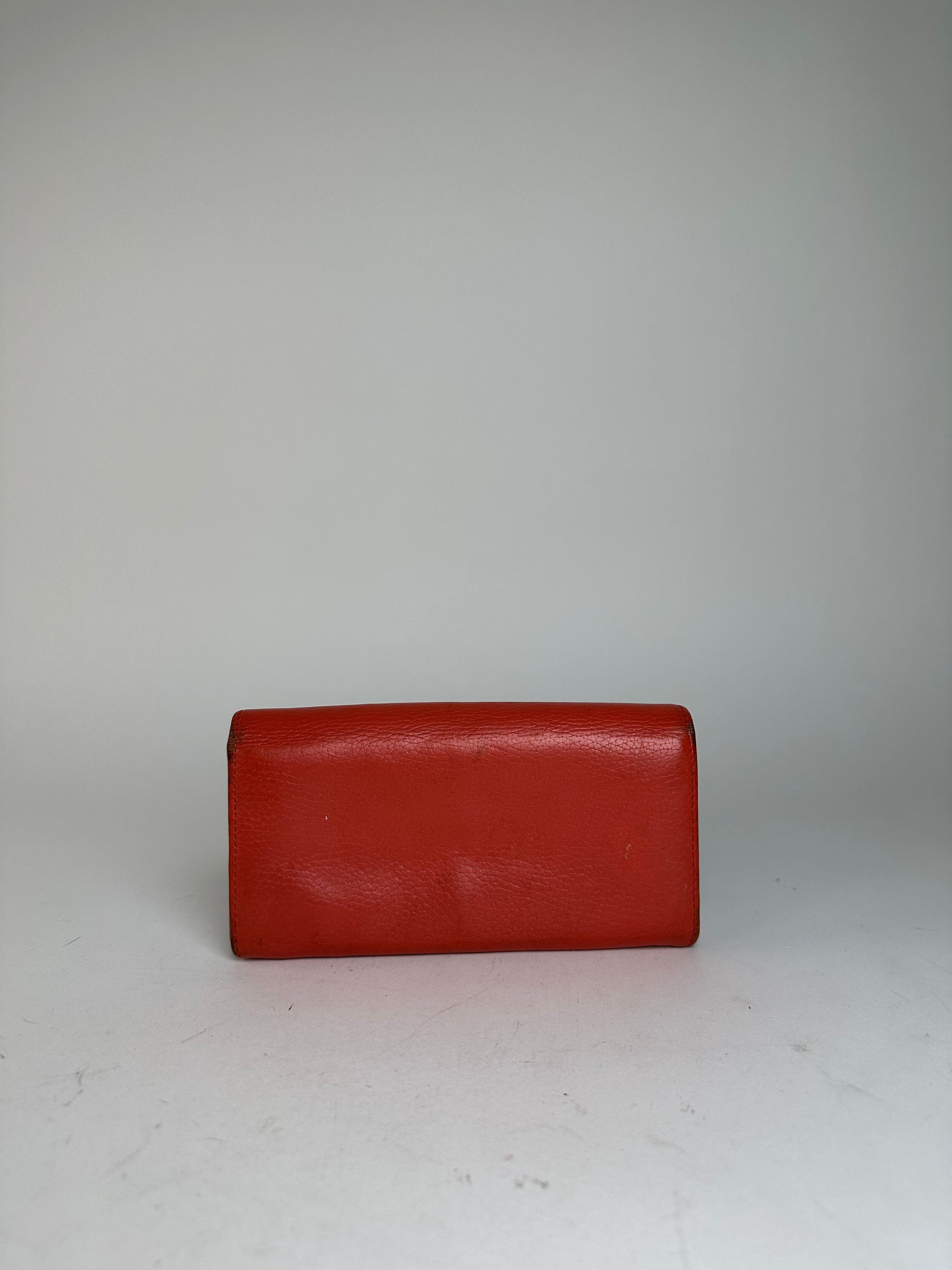 Vivienne Westwood Vintage Continental Wallet Leather Red Size ONE SIZE - 2 Thumbnail
