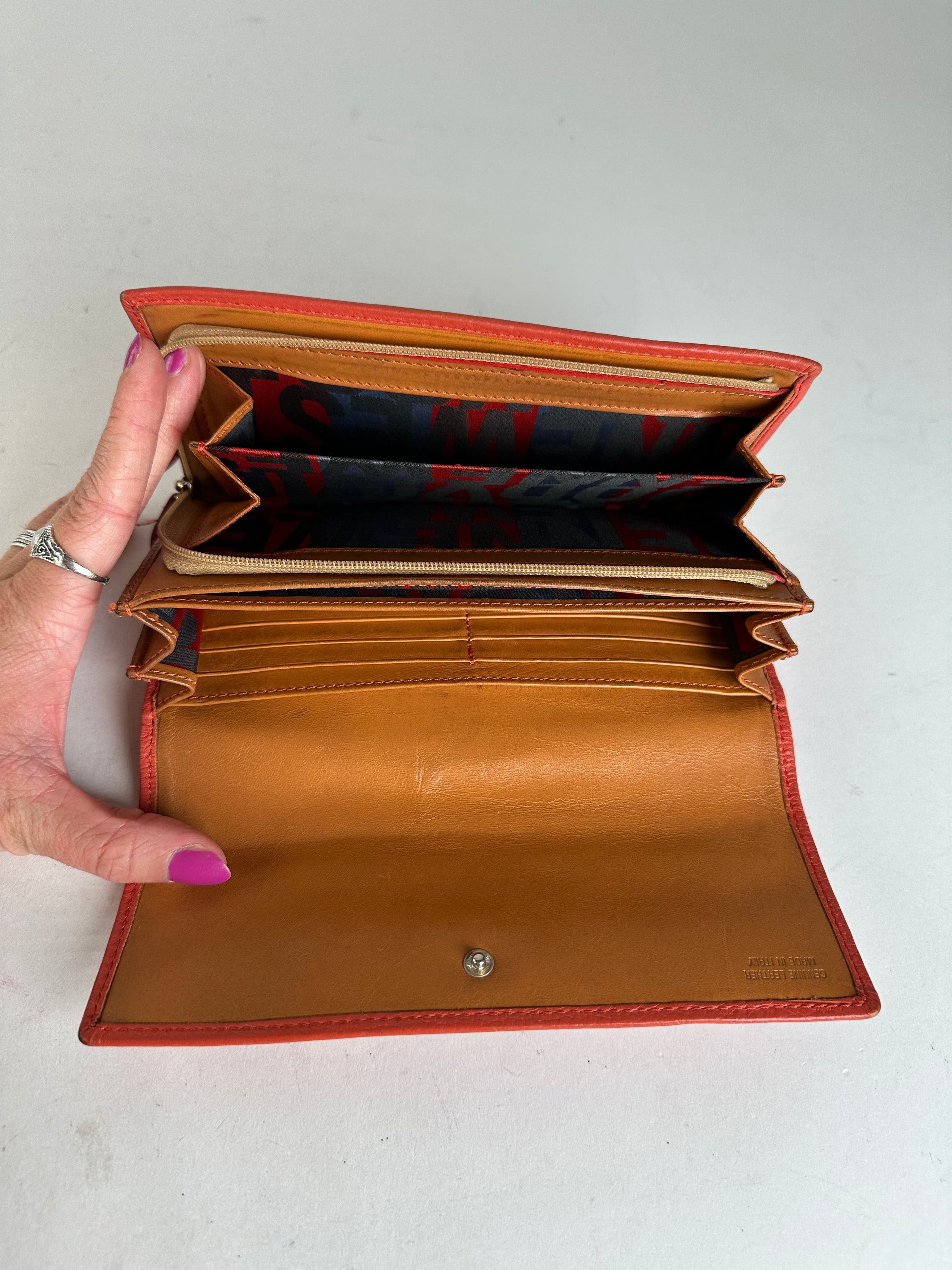 Vivienne Westwood Vintage Continental Wallet Leather Red Size ONE SIZE - 3 Thumbnail