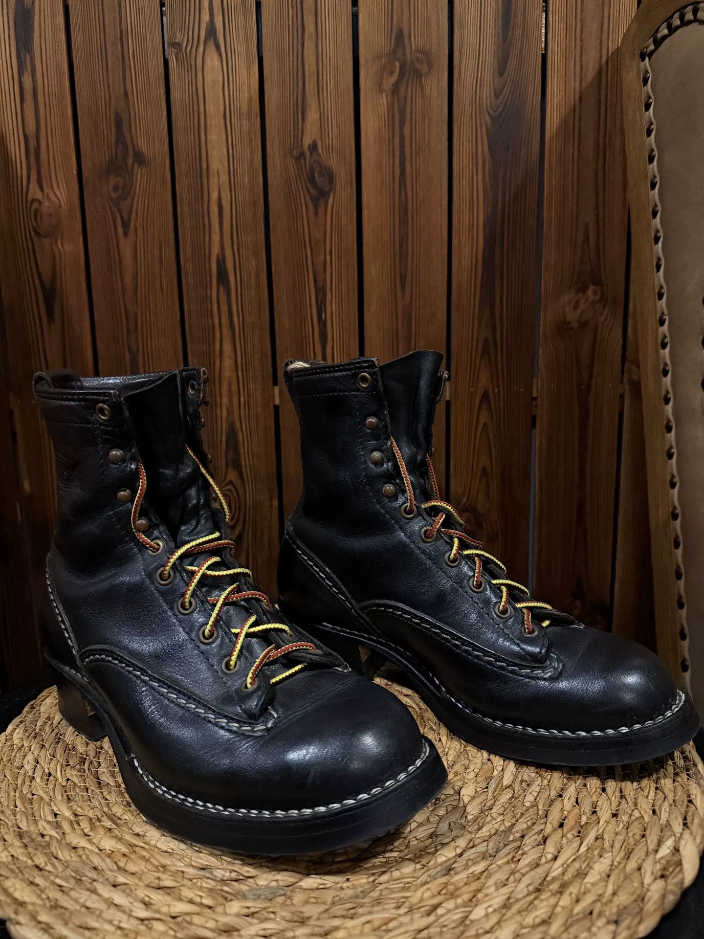 WESCO Wesco Jobmaster 7.5D Black Work Boots Size US 7.5 / EU 40-41 - 2 Thumbnail