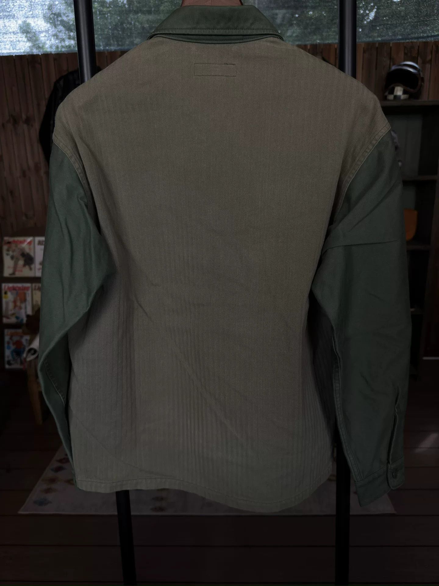 Nigel Cabourn Nigel Cabourn Military Green Cargo Shirt Size US S / EU 44-46 / 1 - 2 Thumbnail