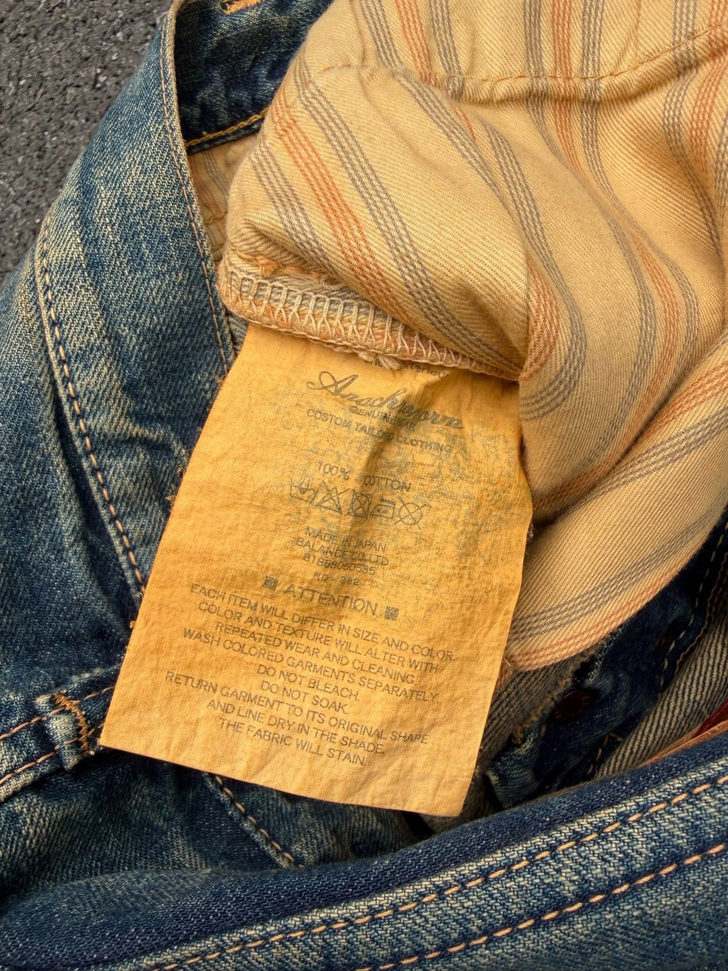 Vintage Vintage Anarchrom Washed Blue Jeans Size US 31 - 4 Thumbnail