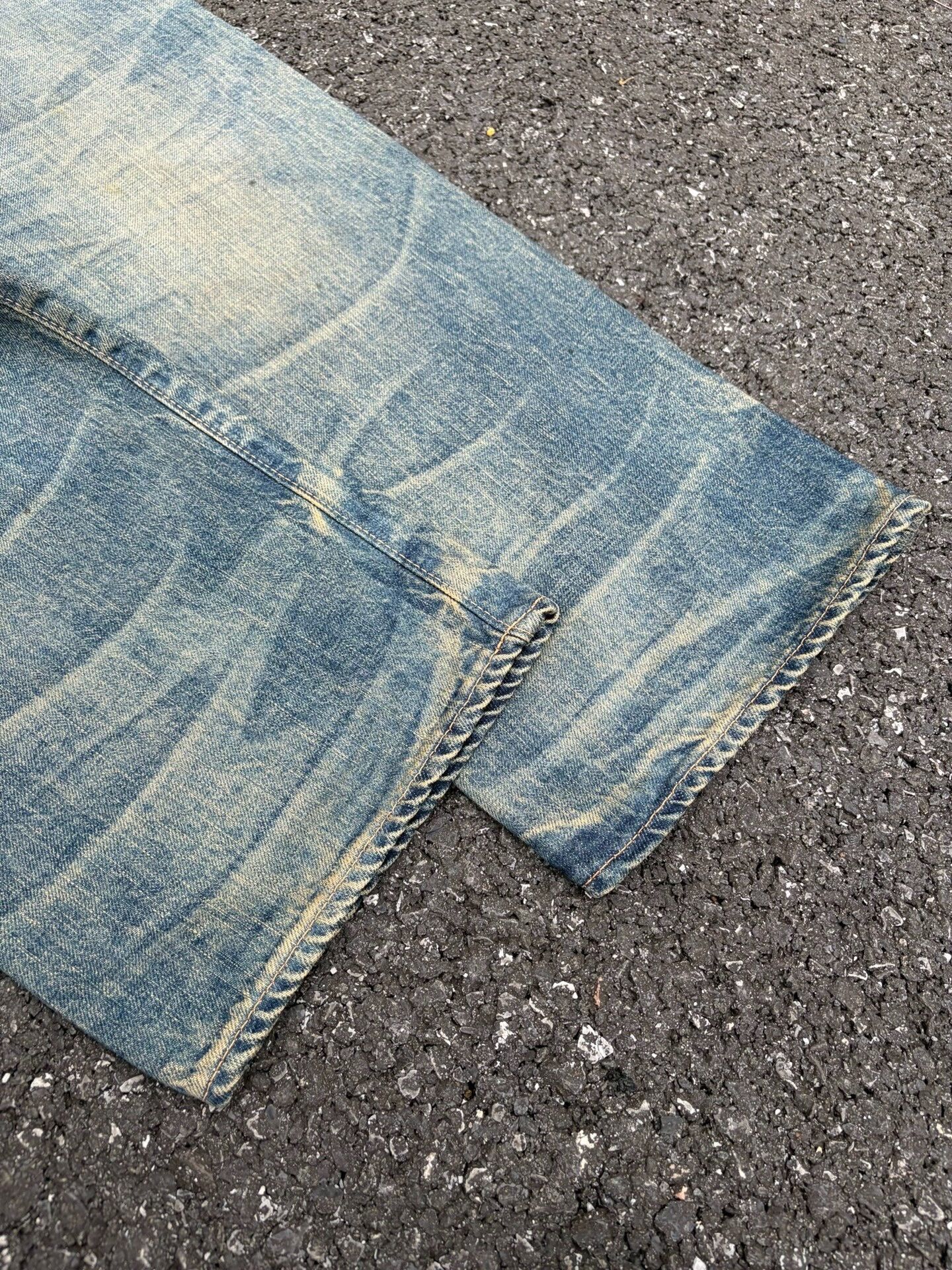 Vintage Vintage Anarchrom Washed Blue Jeans Size US 31 - 8 Thumbnail