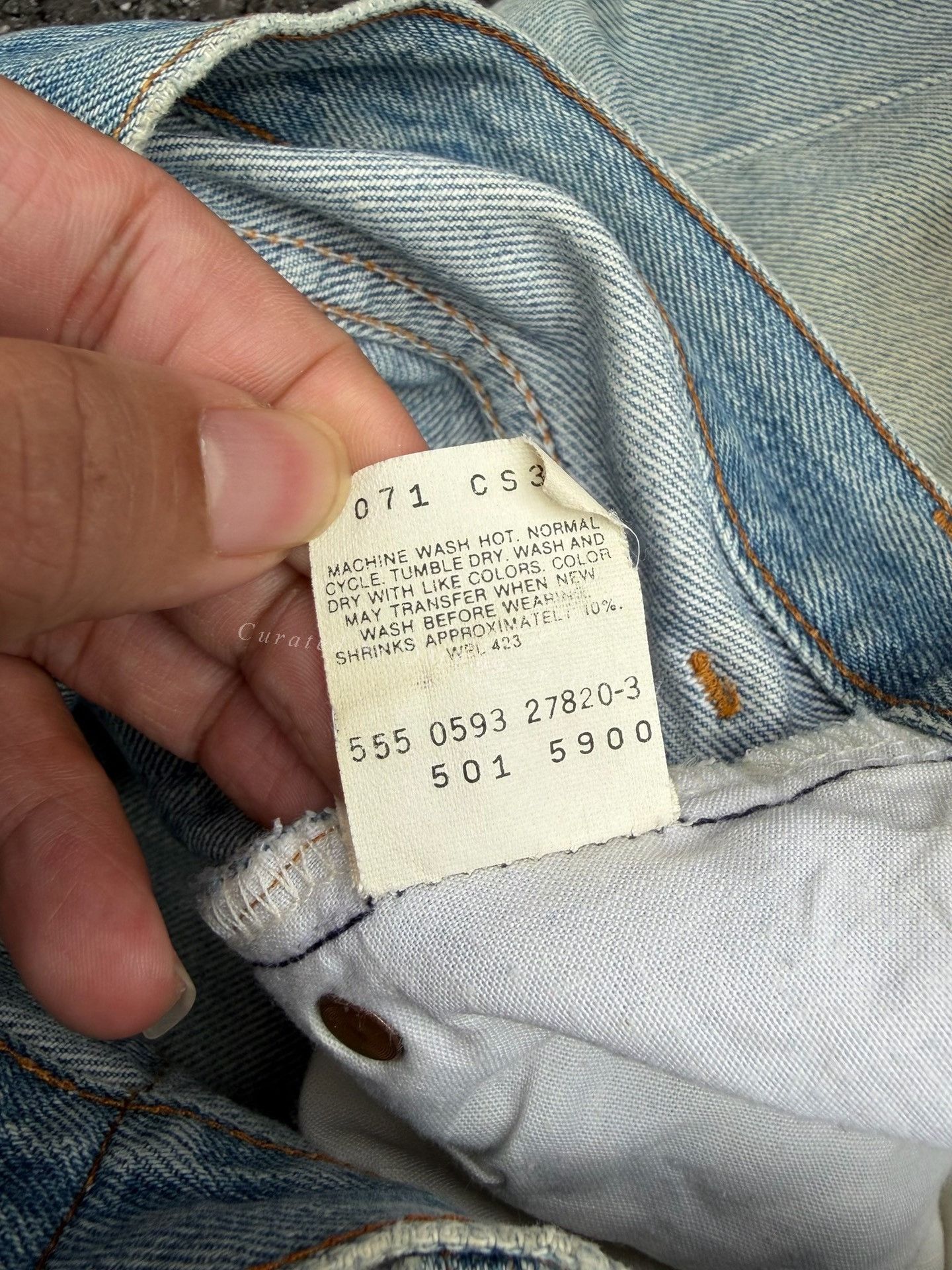 Vintage Vintage Levis 501 90s Washed Blue Jeans Size US 32 / EU 48 - 5 Thumbnail