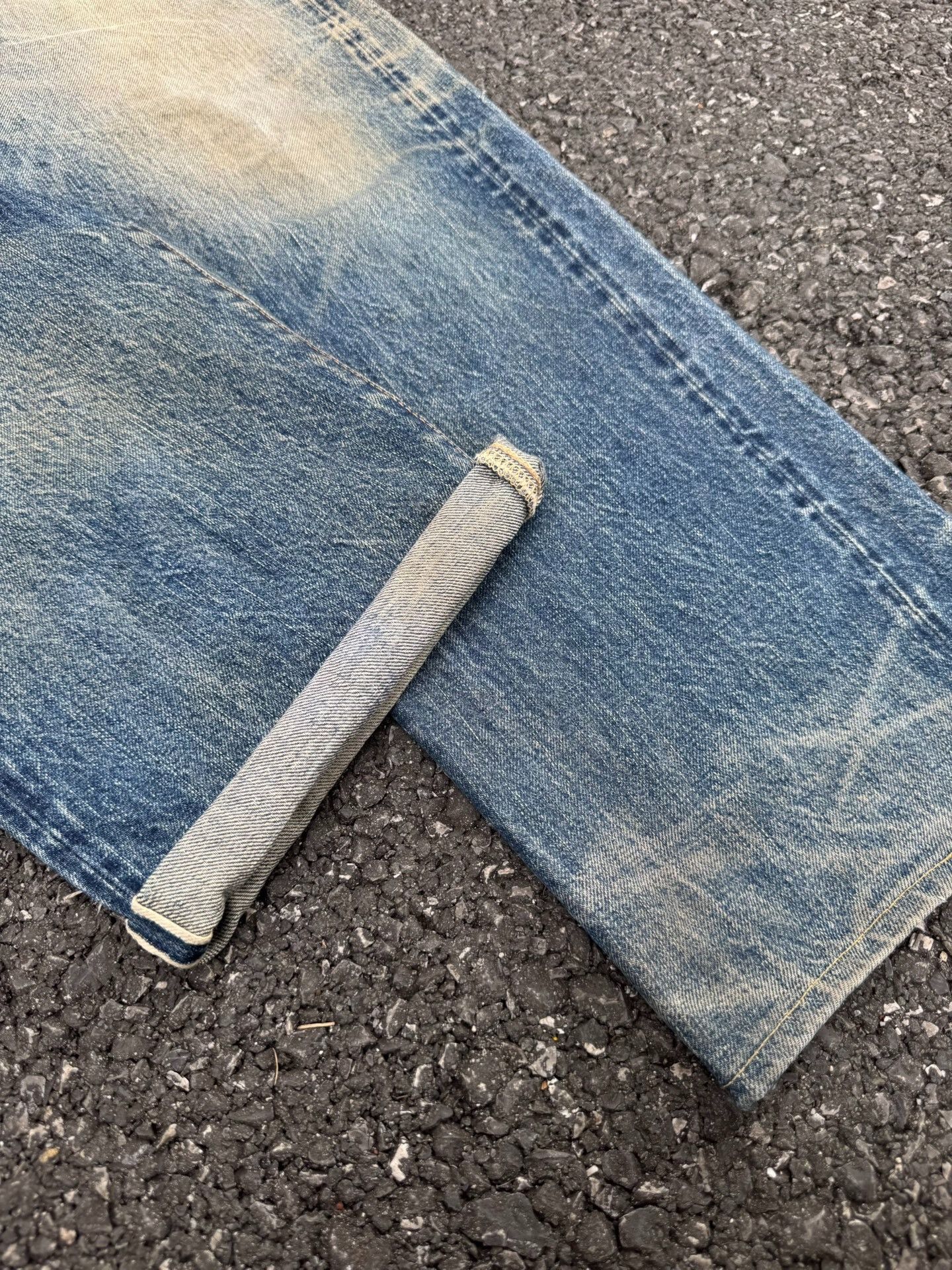 Vintage Vintage EIGHTG 00s Washed Blue Jeans Size US 34 / EU 50 - 4 Thumbnail