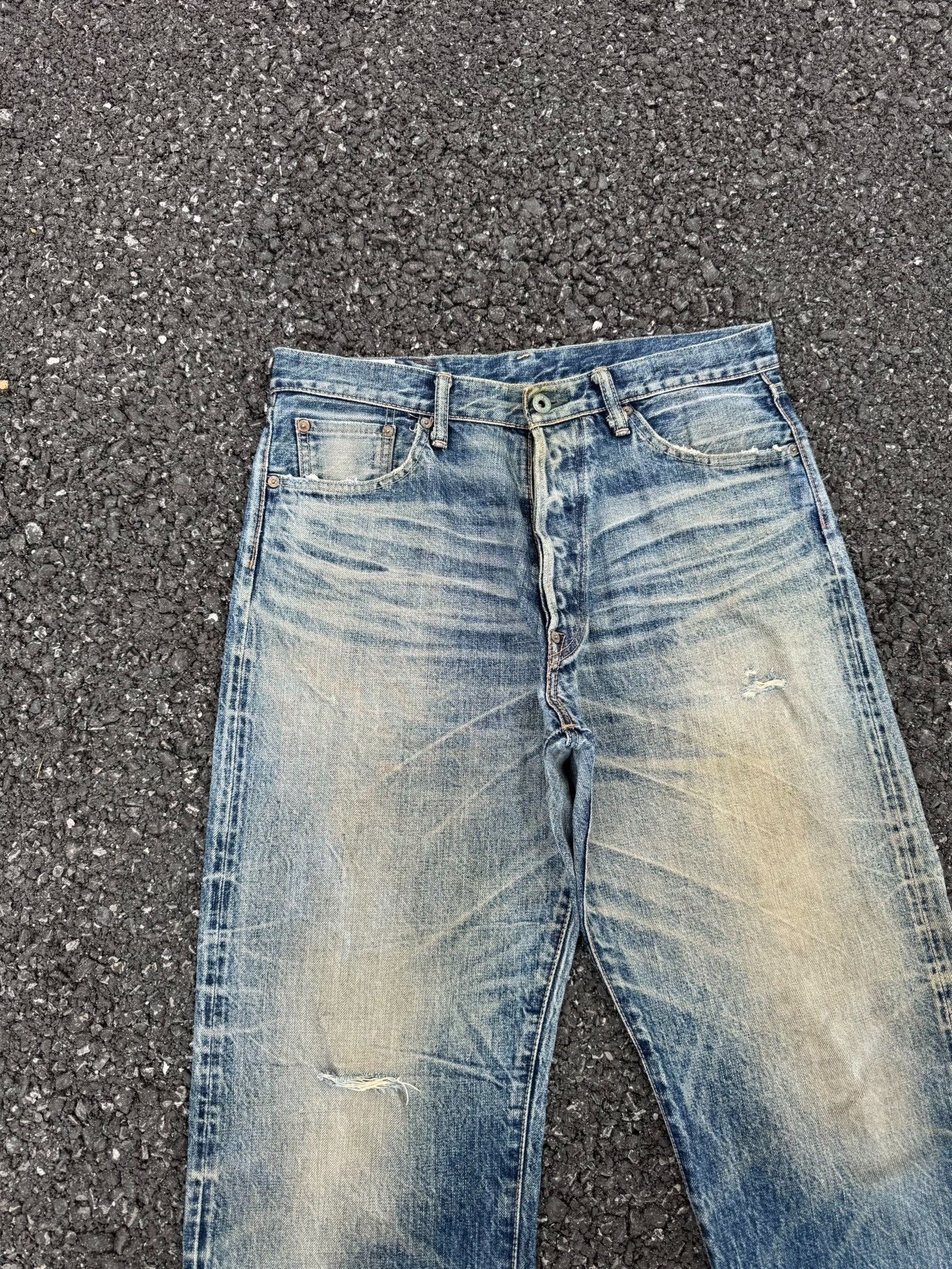 Vintage Vintage EIGHTG 00s Washed Blue Jeans Size US 34 / EU 50 - 3 Thumbnail