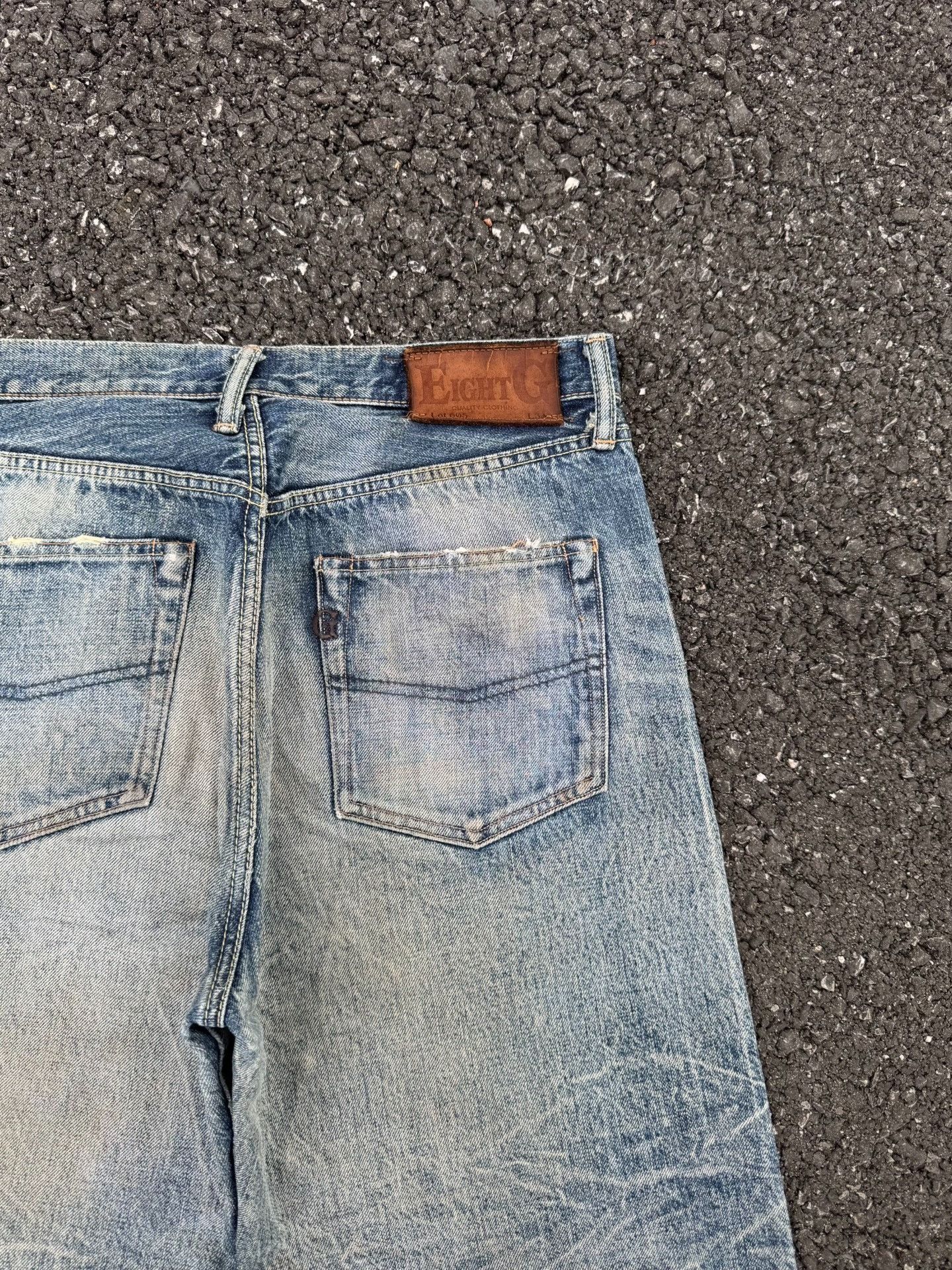 Vintage Vintage EIGHTG 00s Washed Blue Jeans Size US 34 / EU 50 - 8 Thumbnail