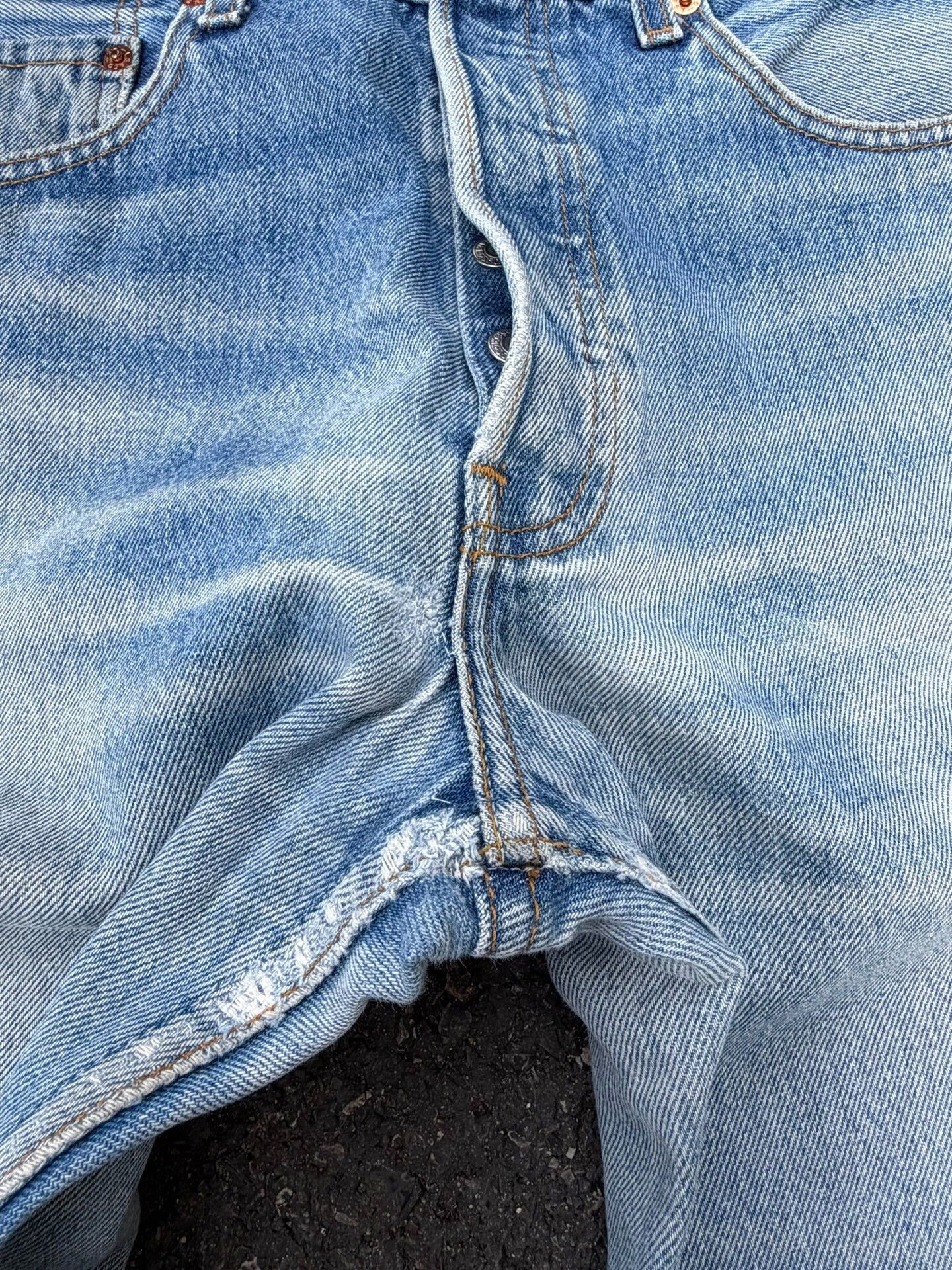 Vintage Vintage Levis 501 Washed Blue Jeans Size US 33 - 4 Thumbnail