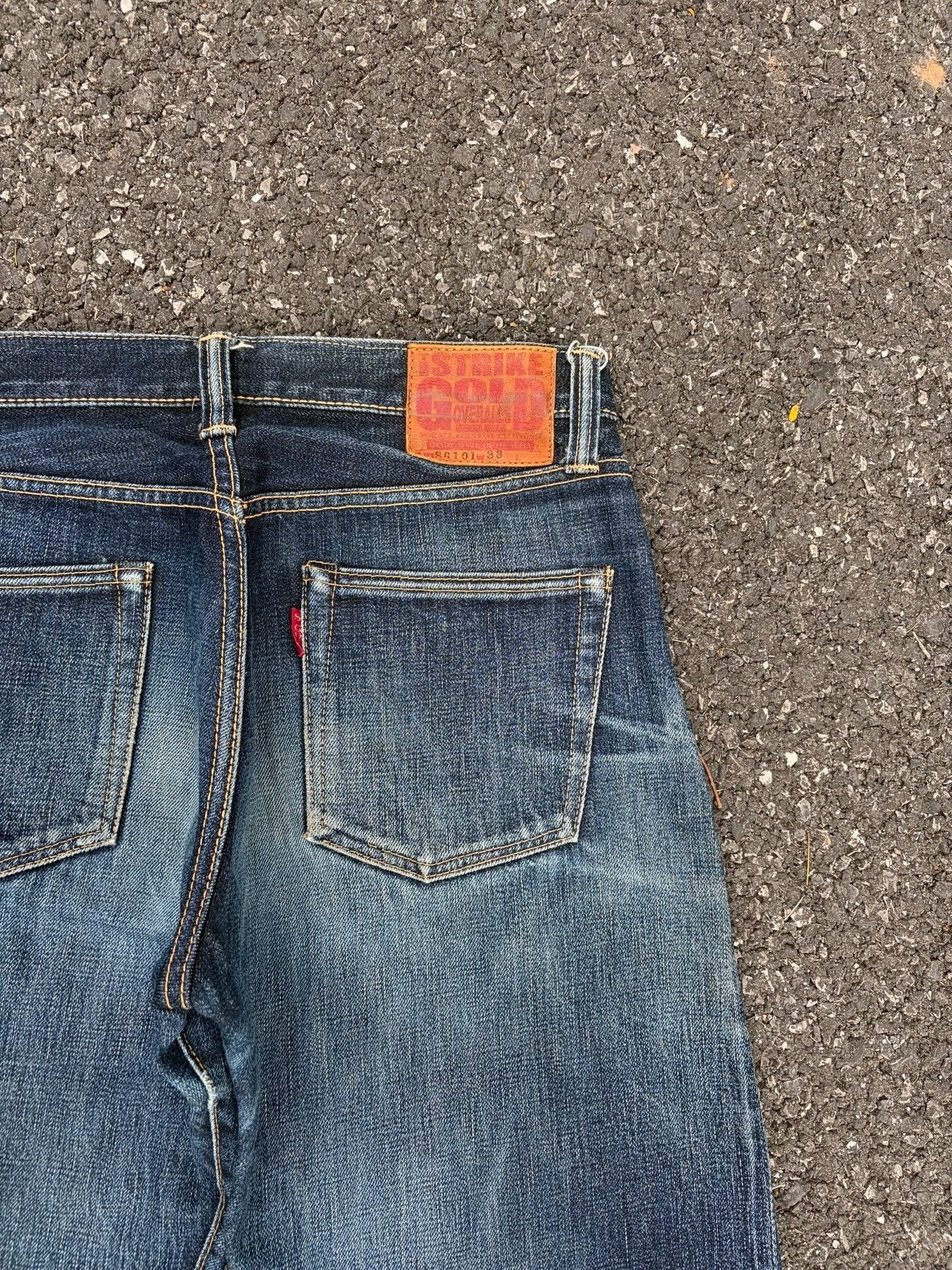 Vintage Vintage The Strike Gold SG101 Retro Blue Jeans Size US 32 / EU 48 - 8 Thumbnail
