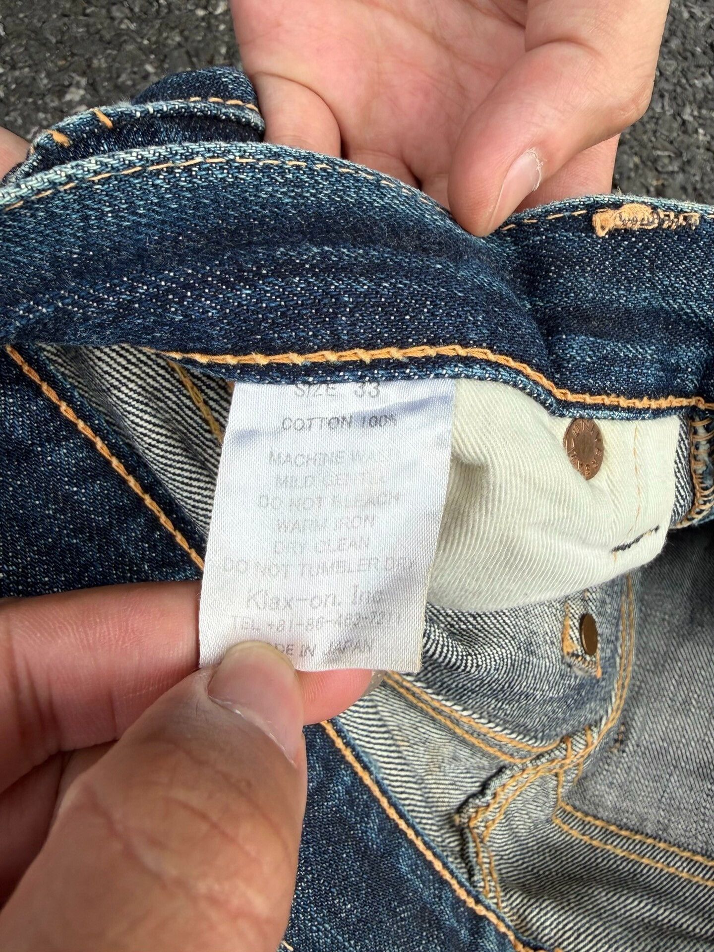 Vintage Vintage The Strike Gold SG101 Retro Blue Jeans Size US 32 / EU 48 - 5 Thumbnail