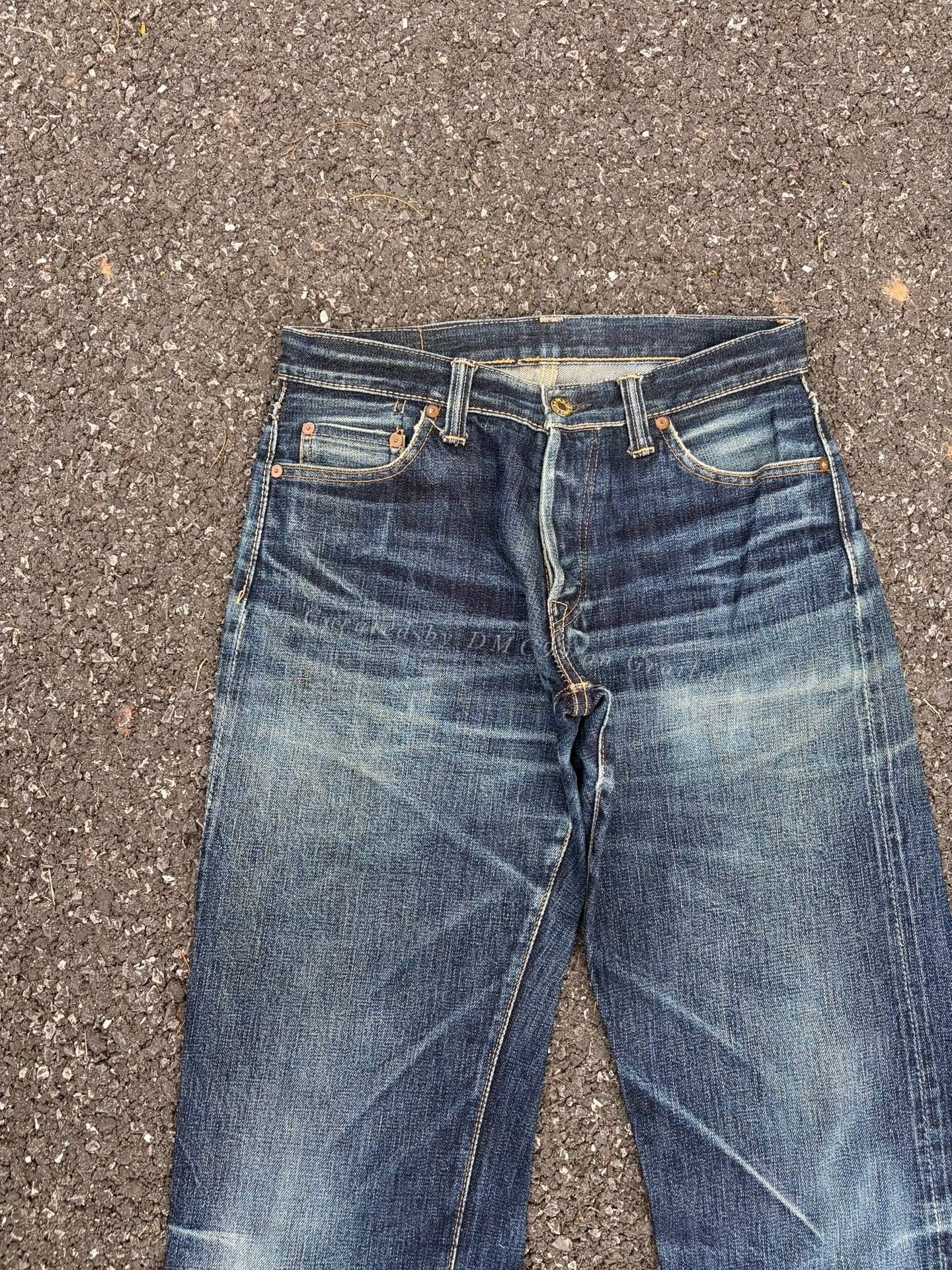 Vintage Vintage The Strike Gold SG101 Retro Blue Jeans Size US 32 / EU 48 - 3 Thumbnail
