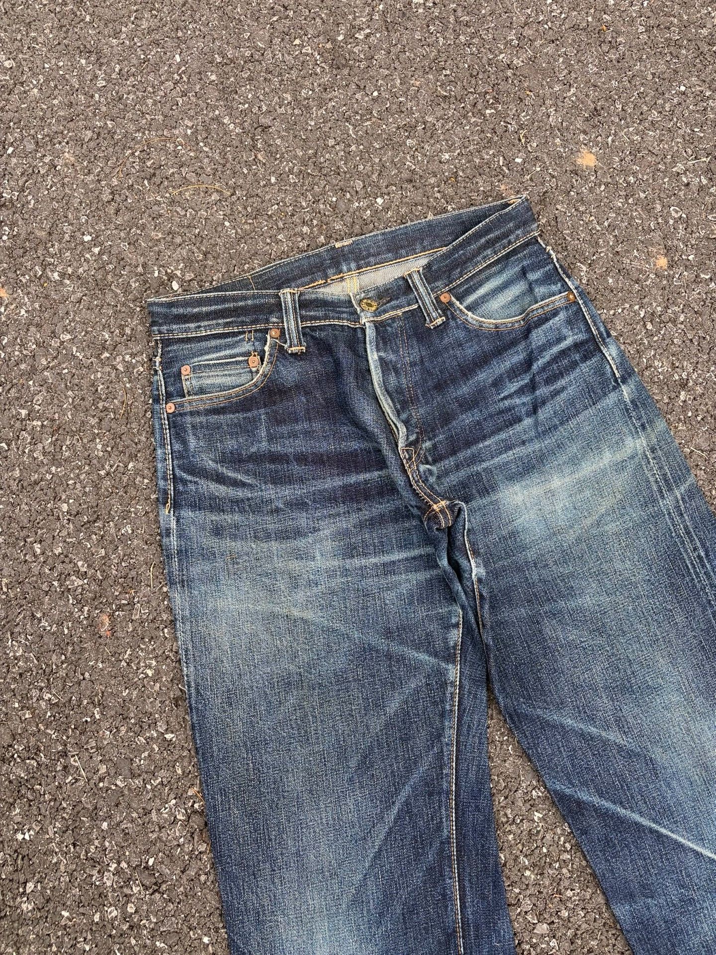 Vintage Vintage The Strike Gold SG101 Retro Blue Jeans Size US 32 / EU 48 - 2 Thumbnail