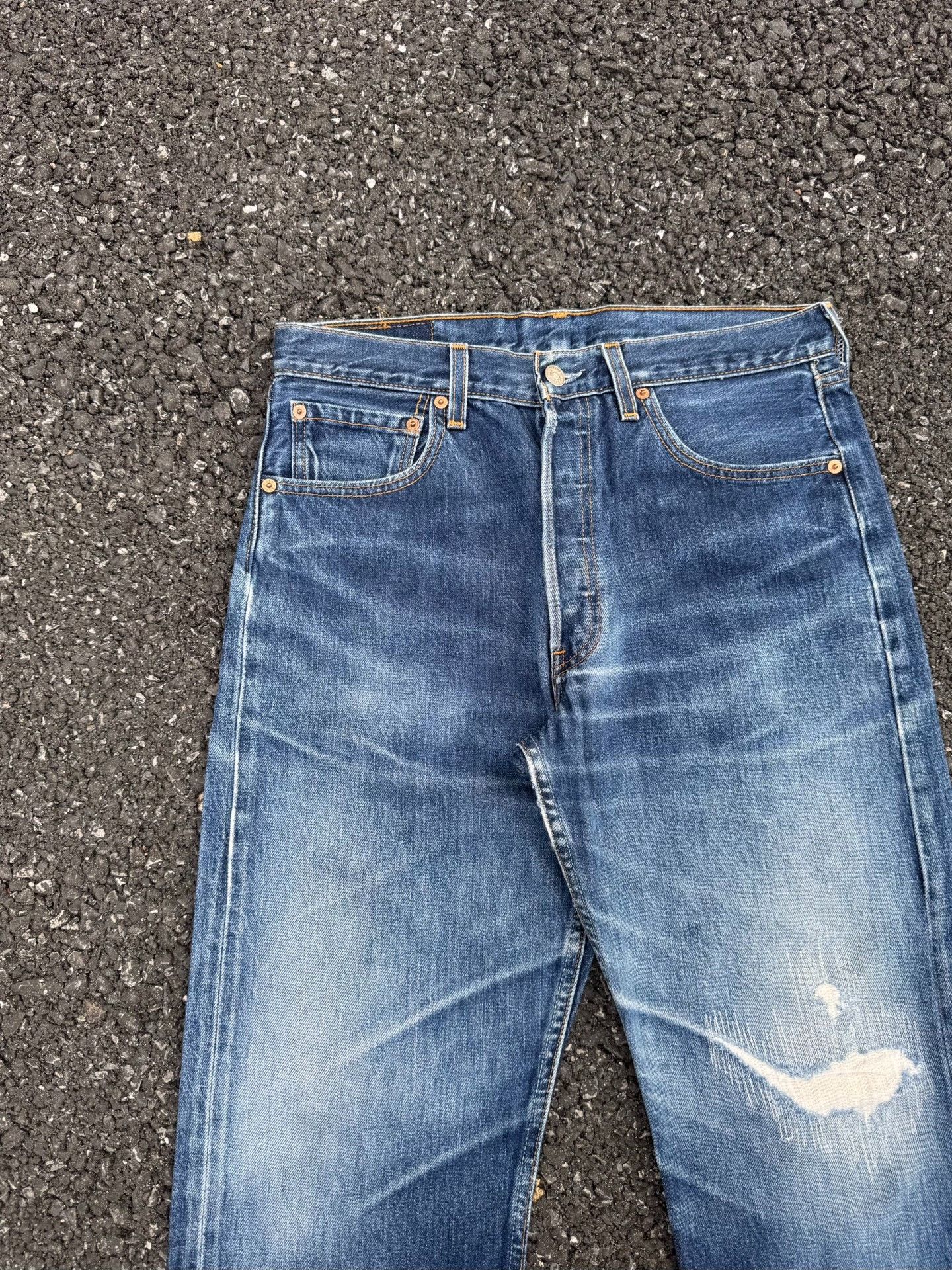 Vintage Vintage Levis 501 90s American Made Size US 32 / EU 48 - 3 Thumbnail