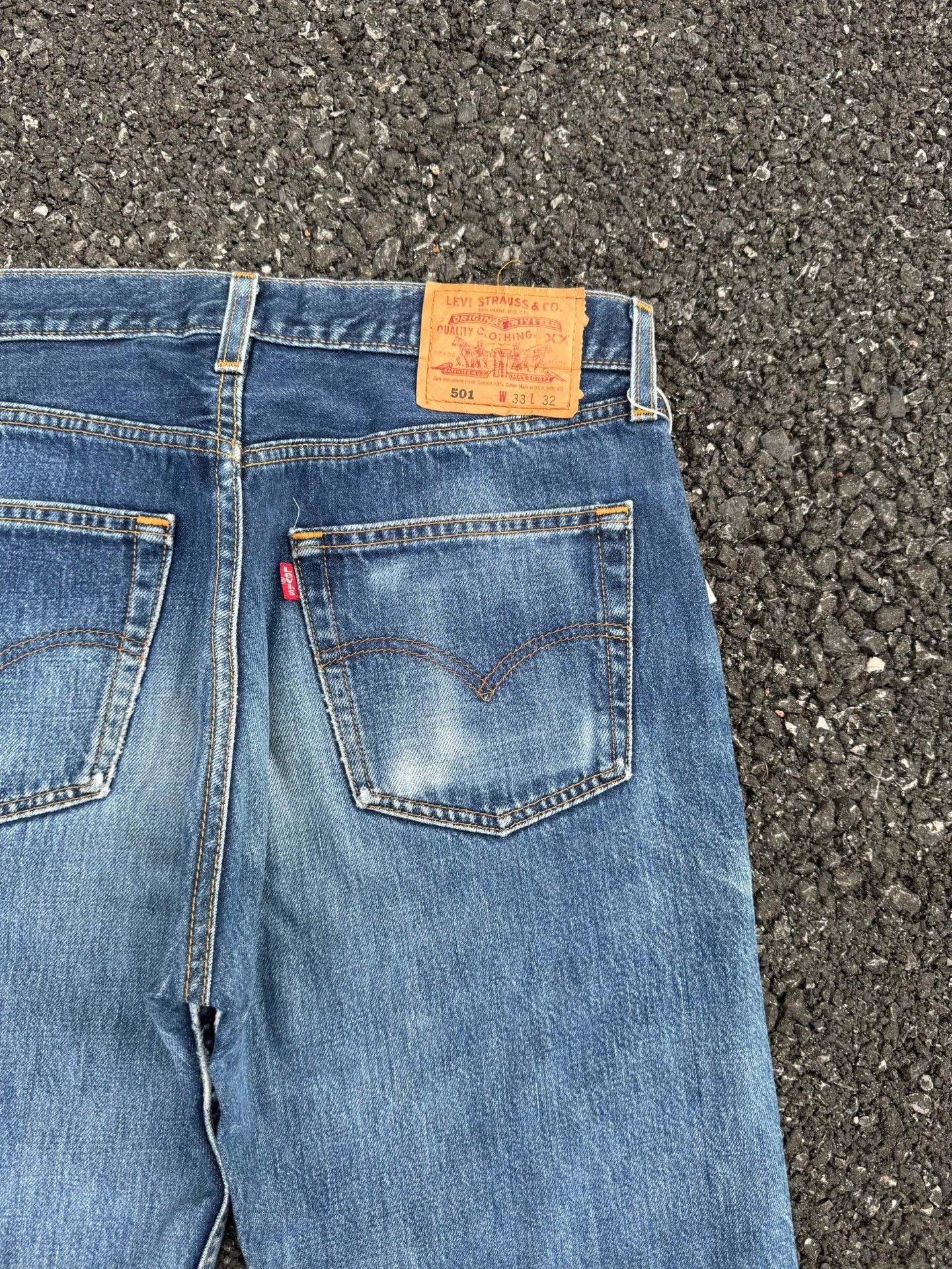 Vintage Vintage Levis 501 90s American Made Size US 32 / EU 48 - 7 Thumbnail