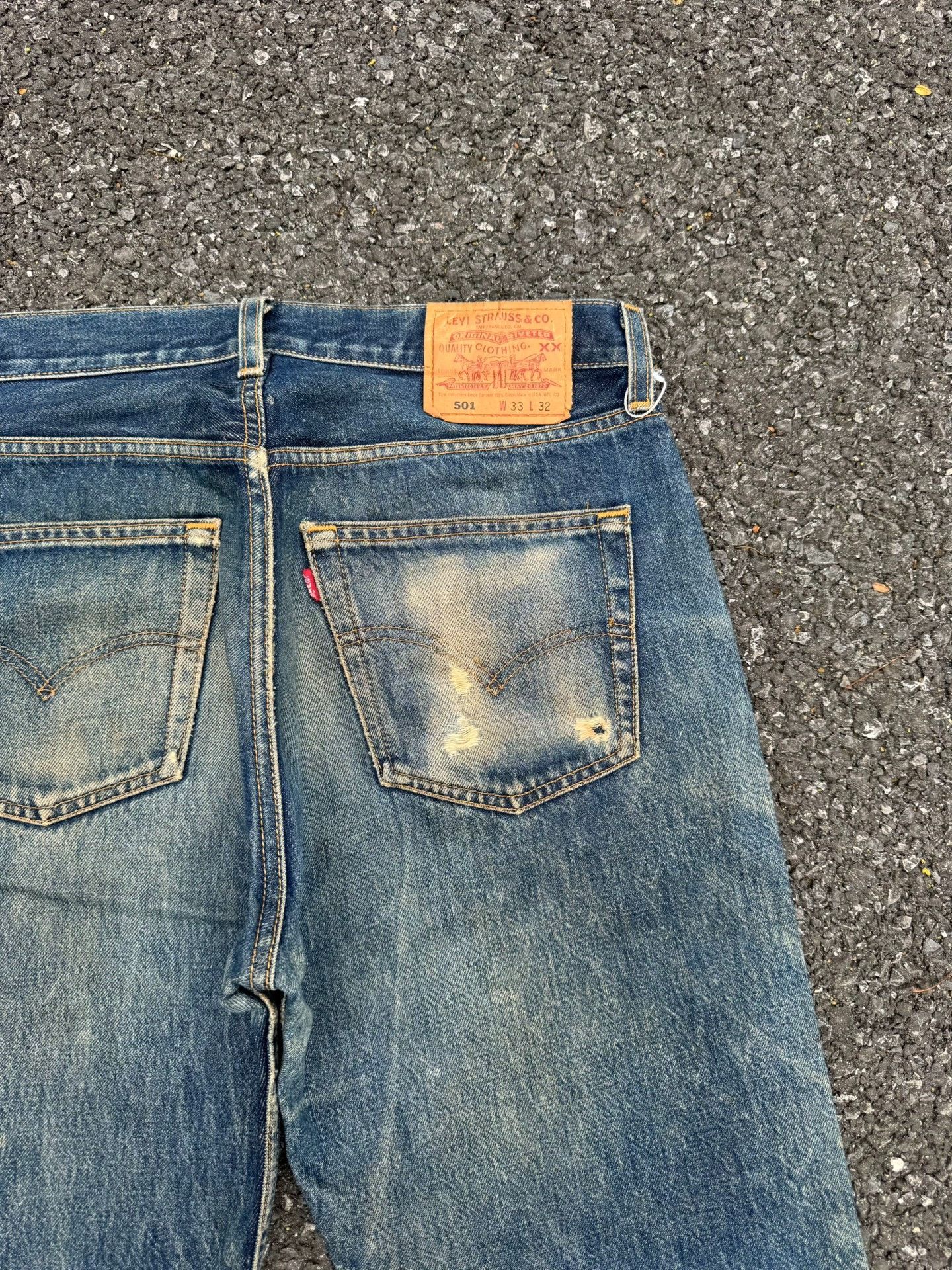 Vintage Vintage Levis 501 90s USA Jeans Size US 26 / EU 42 - 7 Thumbnail