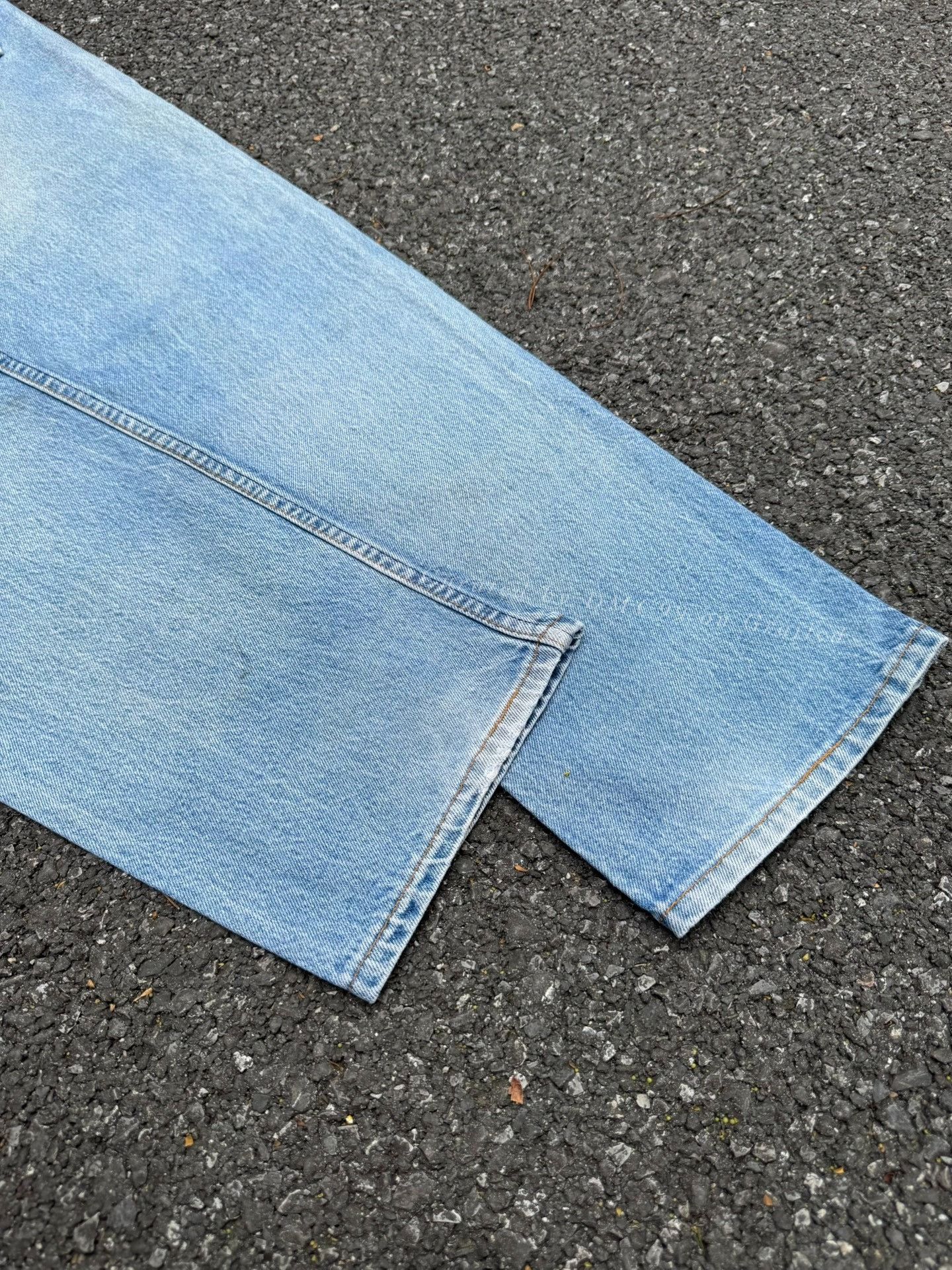 Vintage Vintage Levi's 501 90s Washed Blue Jeans Size US 34 / EU 50 - 7 Thumbnail