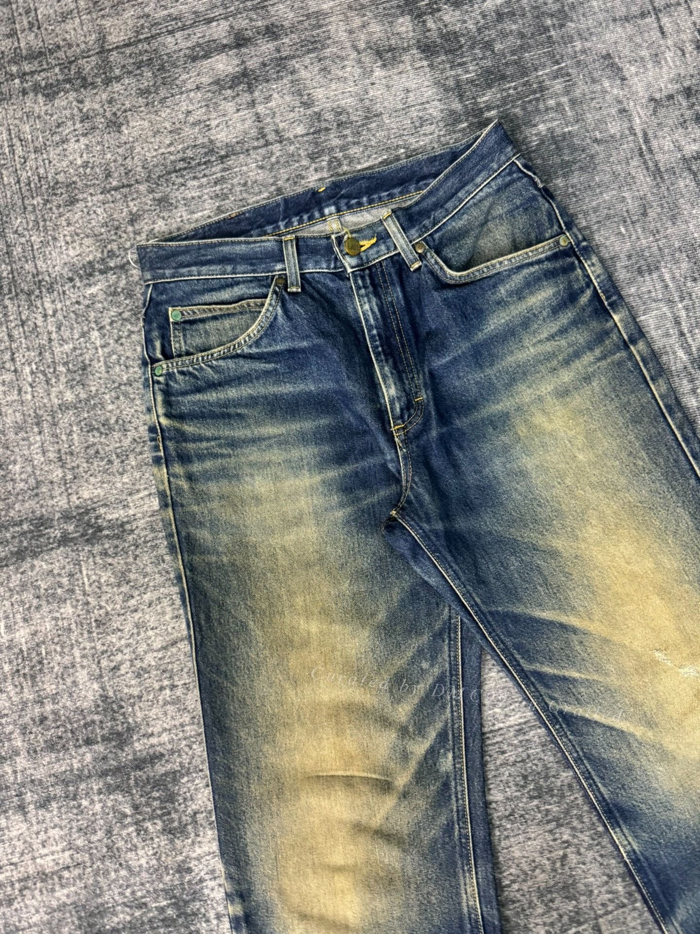 Vintage Vintage Lee 2000s Washed Blue Jeans Size US 31 - 2 Thumbnail