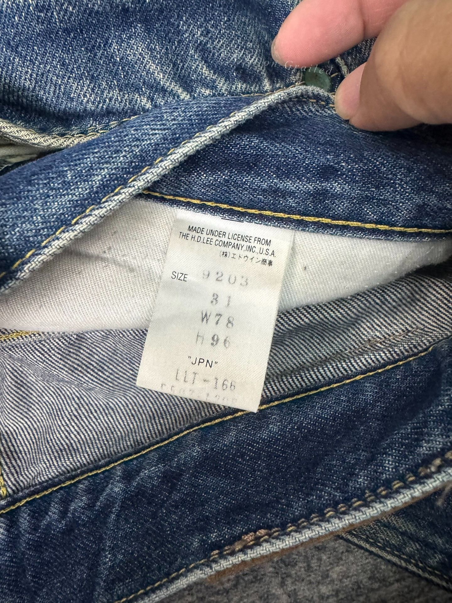 Vintage Vintage Lee 2000s Washed Blue Jeans Size US 31 - 4 Thumbnail